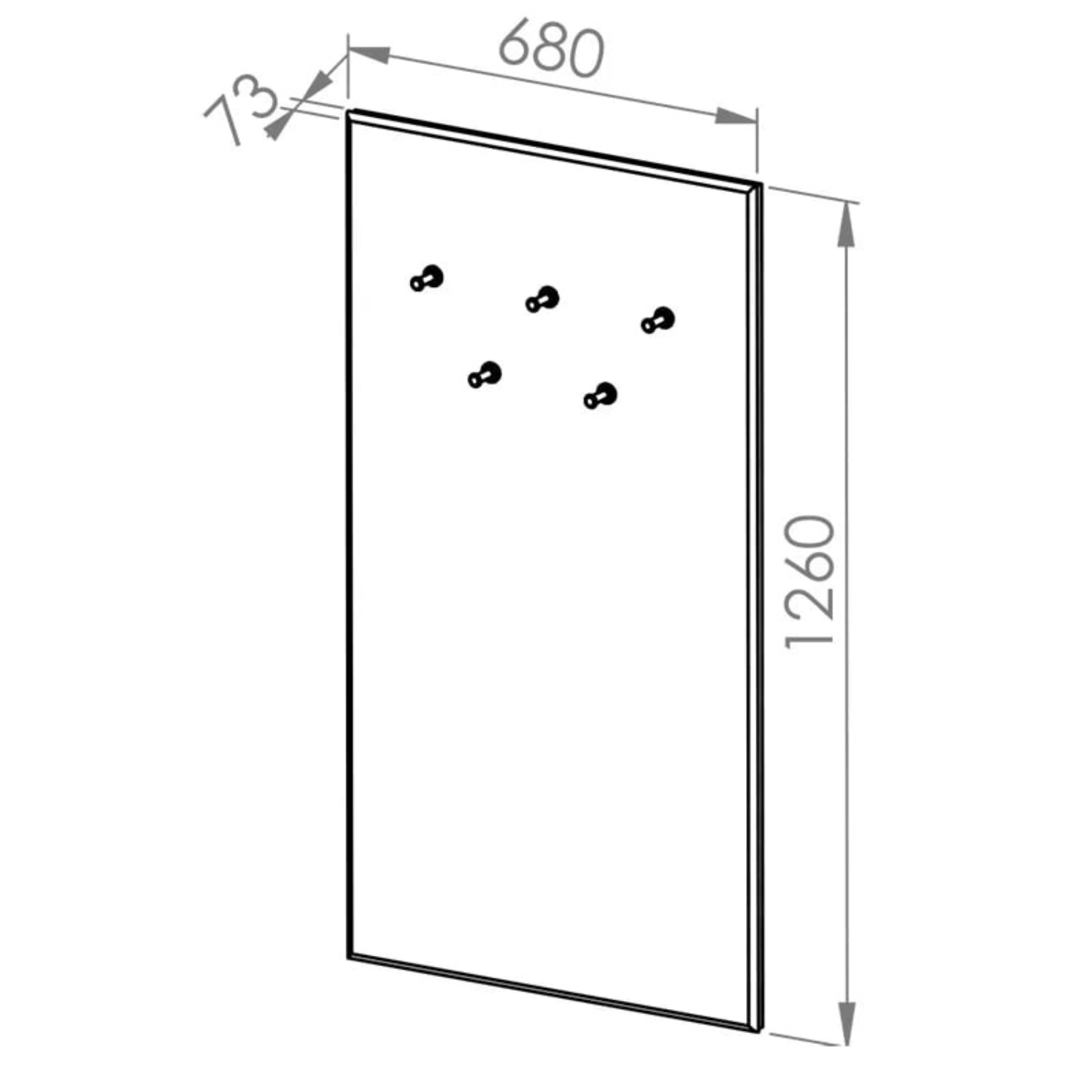Cintre rembourré pour le hall en Finition Noire – Élégance Minimaliste