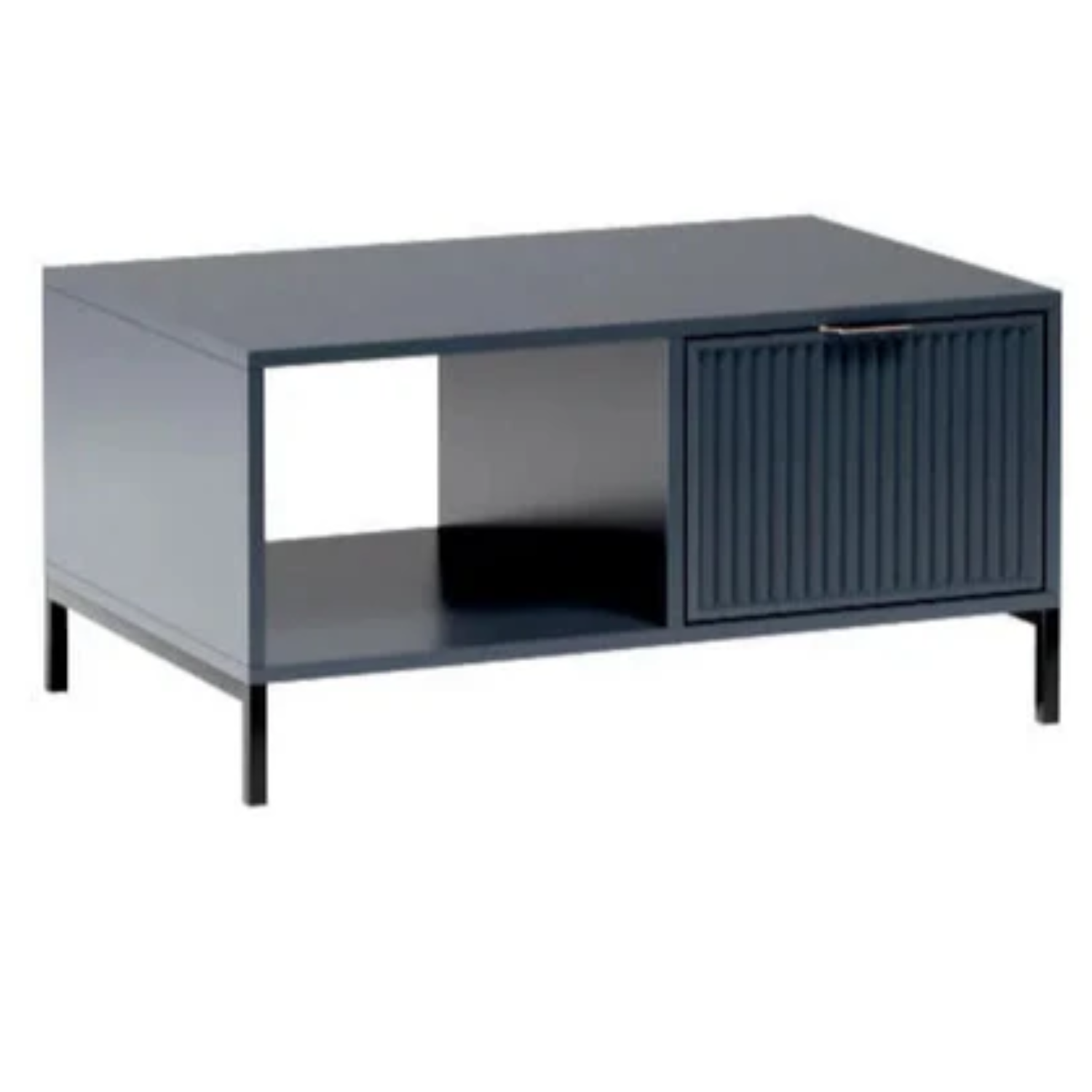 Table Basse Moderne avec Tiroir et Étagère