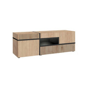 Composition TV CROSS 310 cm avec éclairage LED, hickory Jackson — vue 4