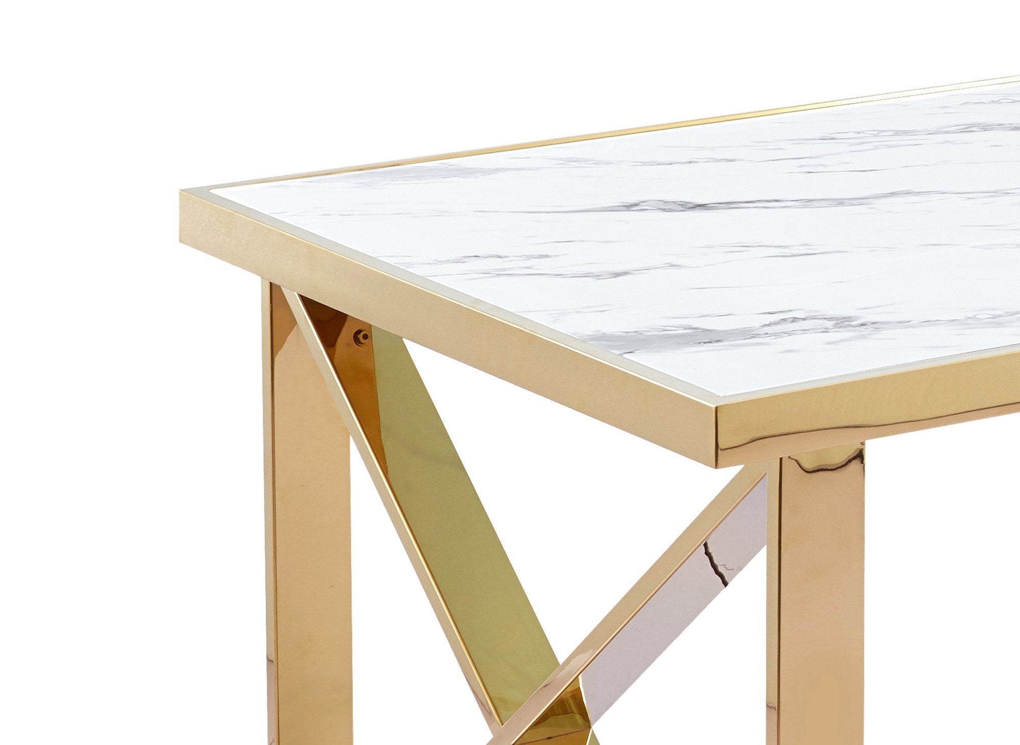 Ensemble de table  à Manger en Marbre Blanc et 4 Chaises en Velours Beige
