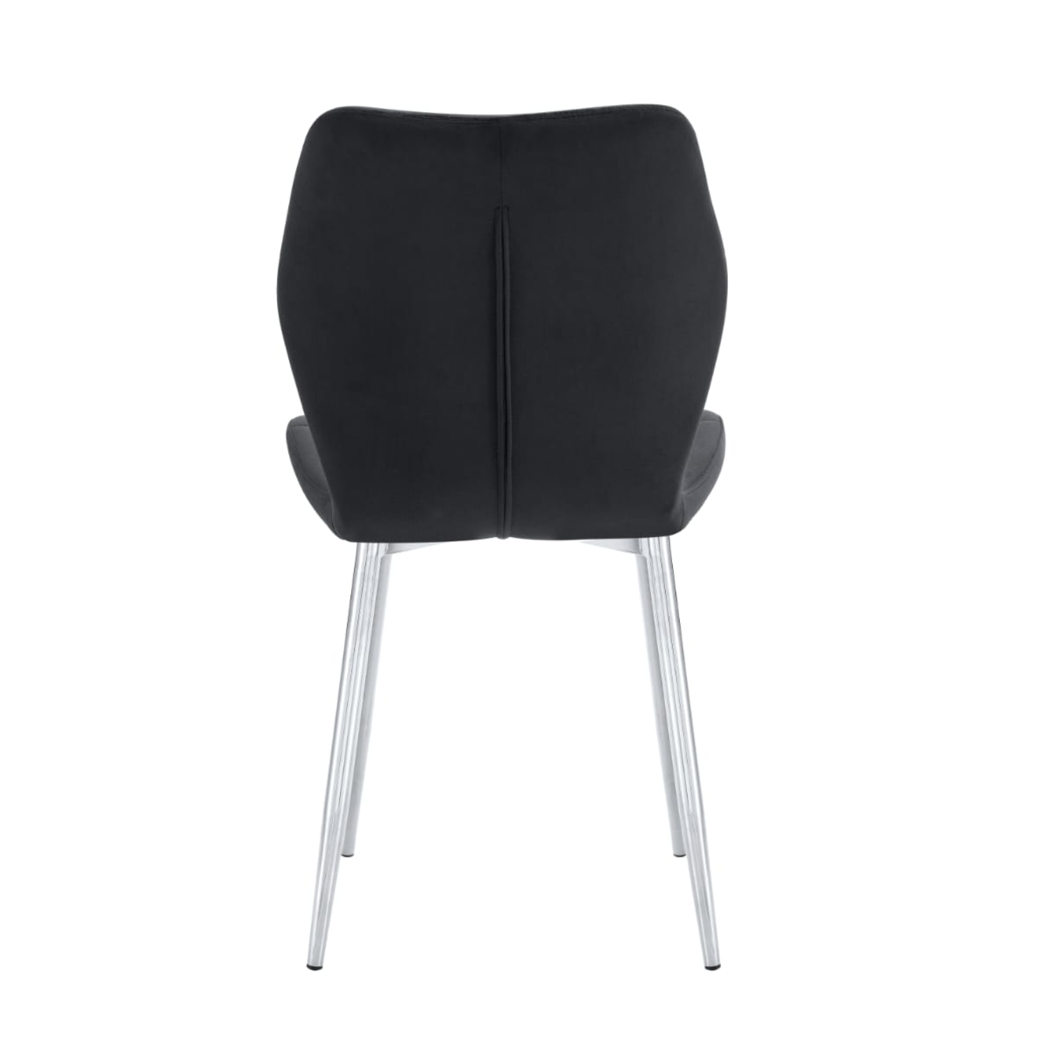 Chaise  en Velours avec Pieds Métal Noir