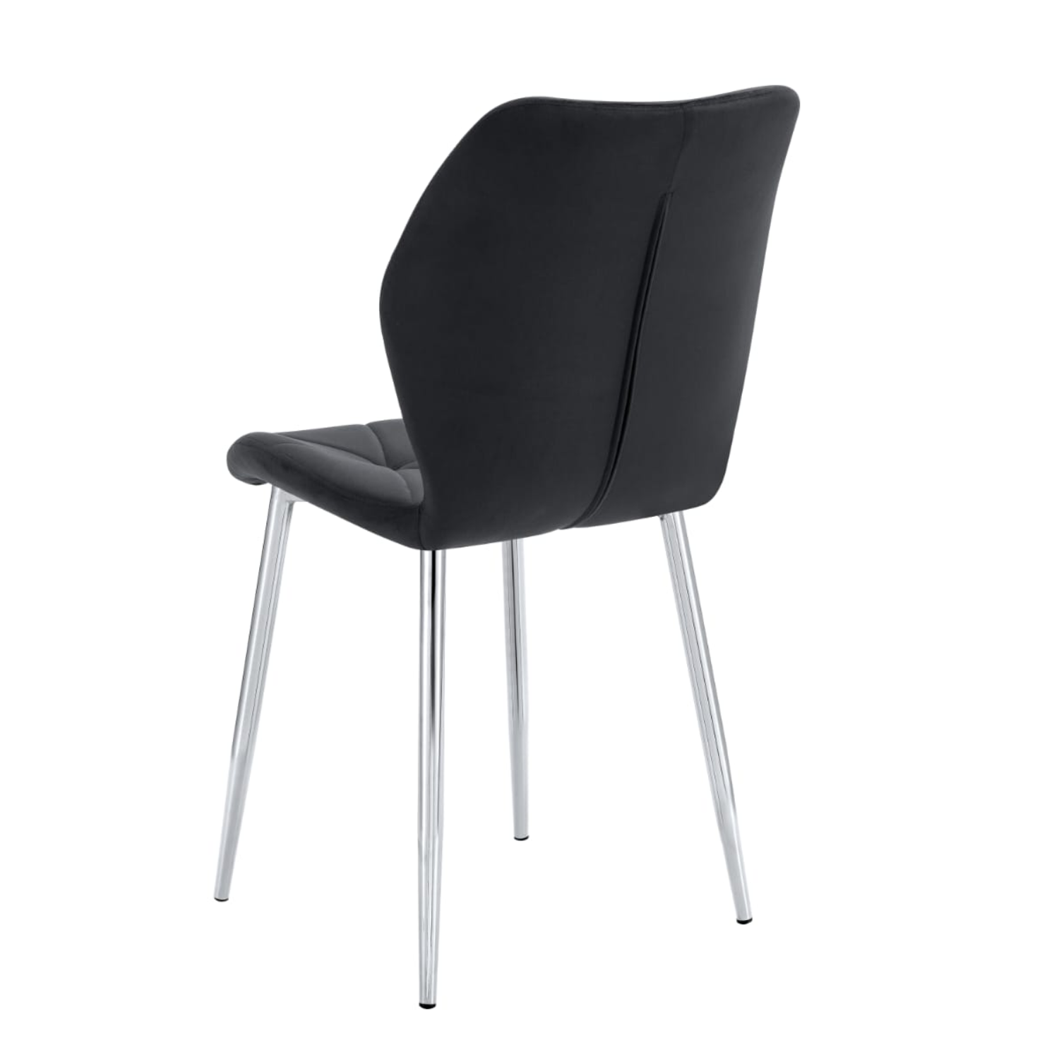 Chaise  en Velours avec Pieds Métal Noir