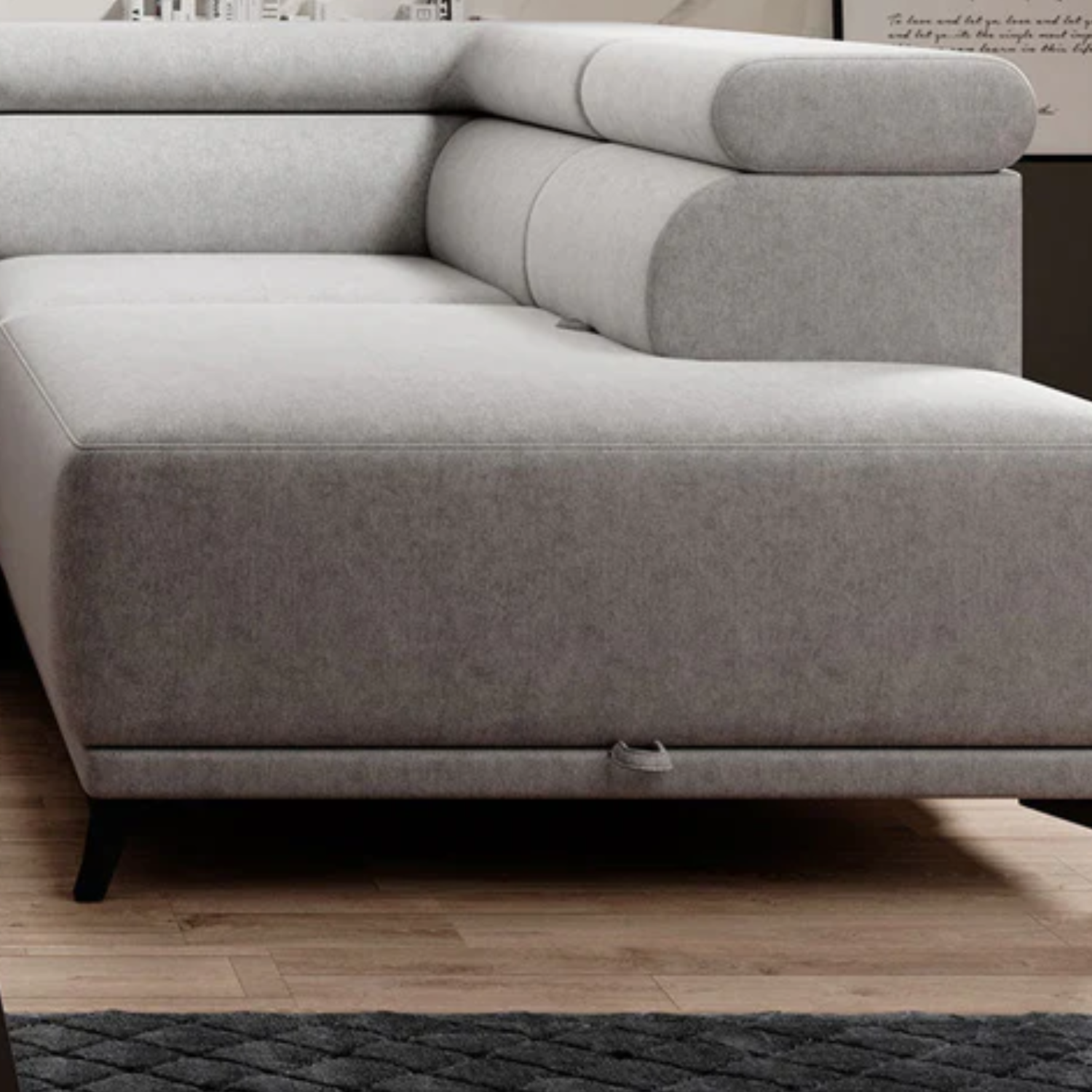 Canapé d’angle SORELI avec fonction couchage et rangement