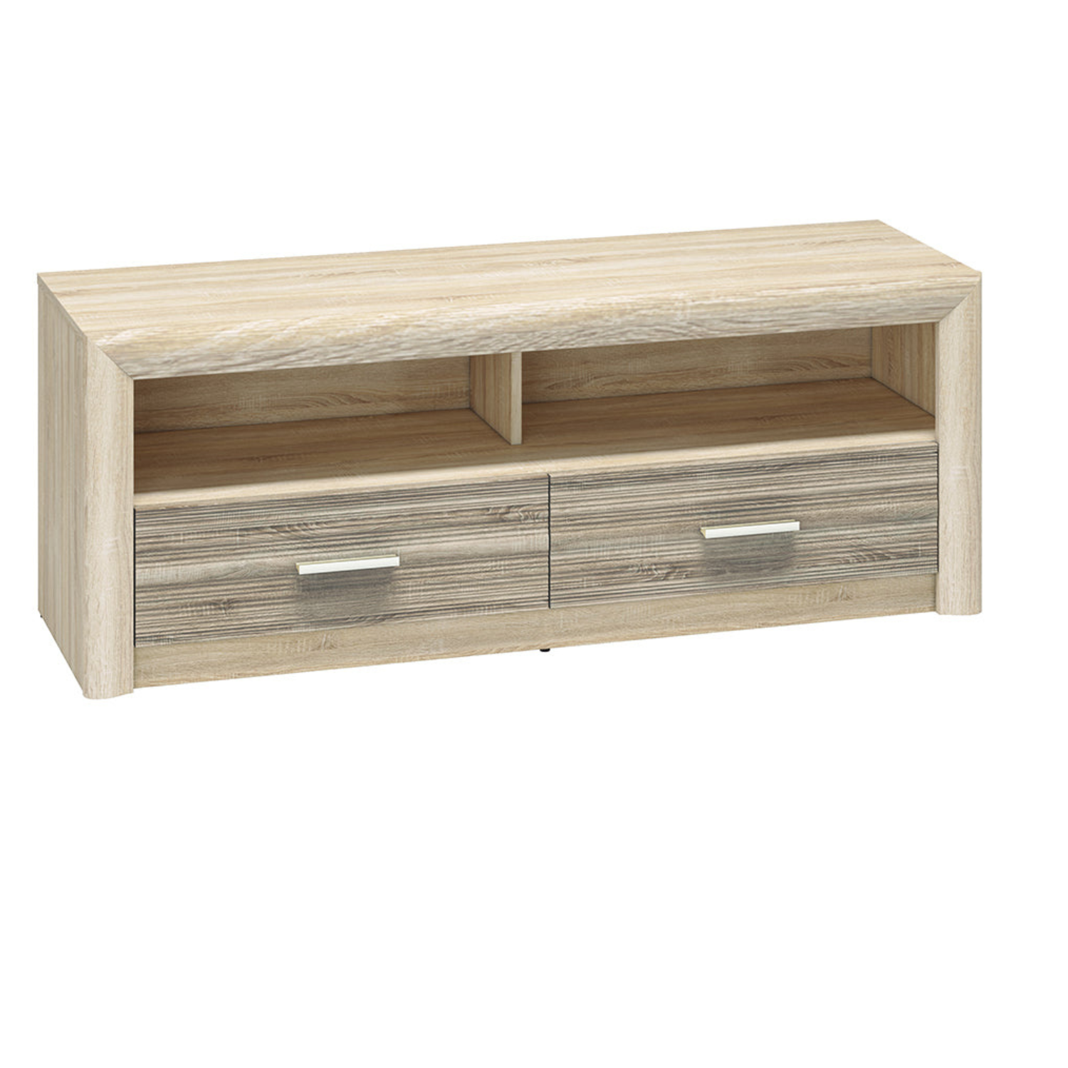 Meuble TV moderne Sonoma Light & Truffe – design élégant avec tiroirs renforcés