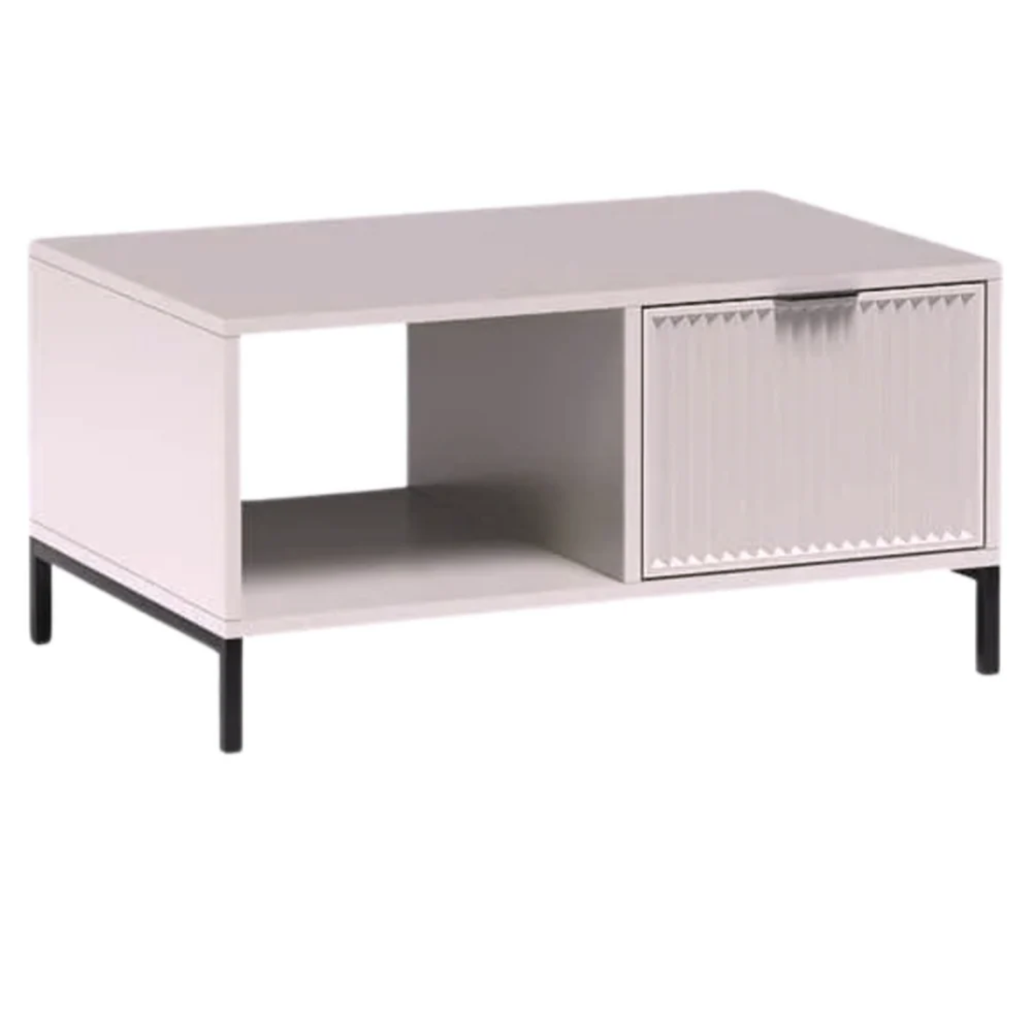 Table Basse Moderne avec Tiroir et Étagère