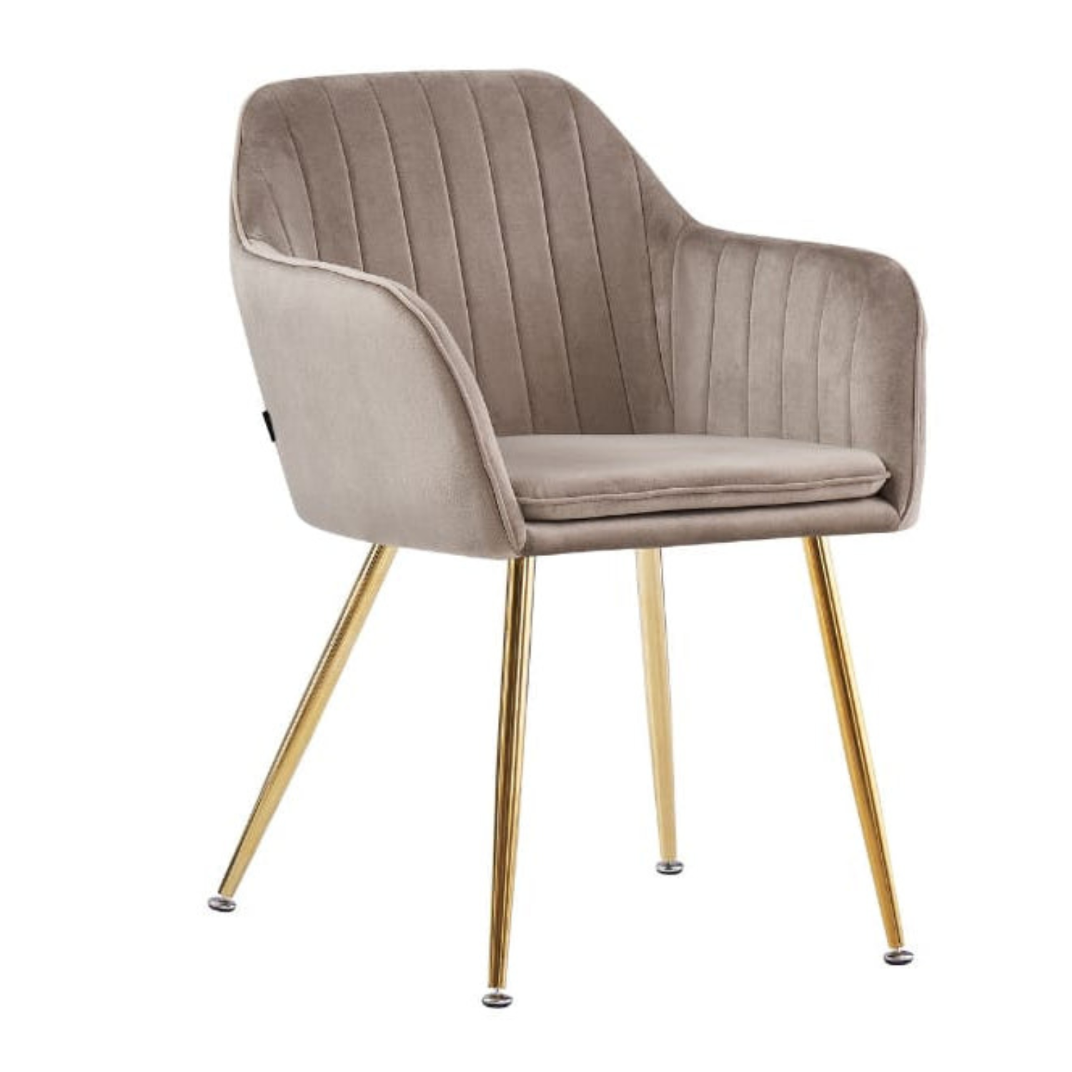 Chaise en similicuir doudou ou  velours avec piètement en acier