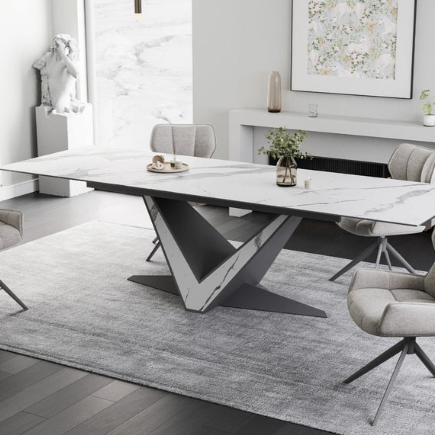 Une table de salle à manger design extensible et élégante : la collection Luisa