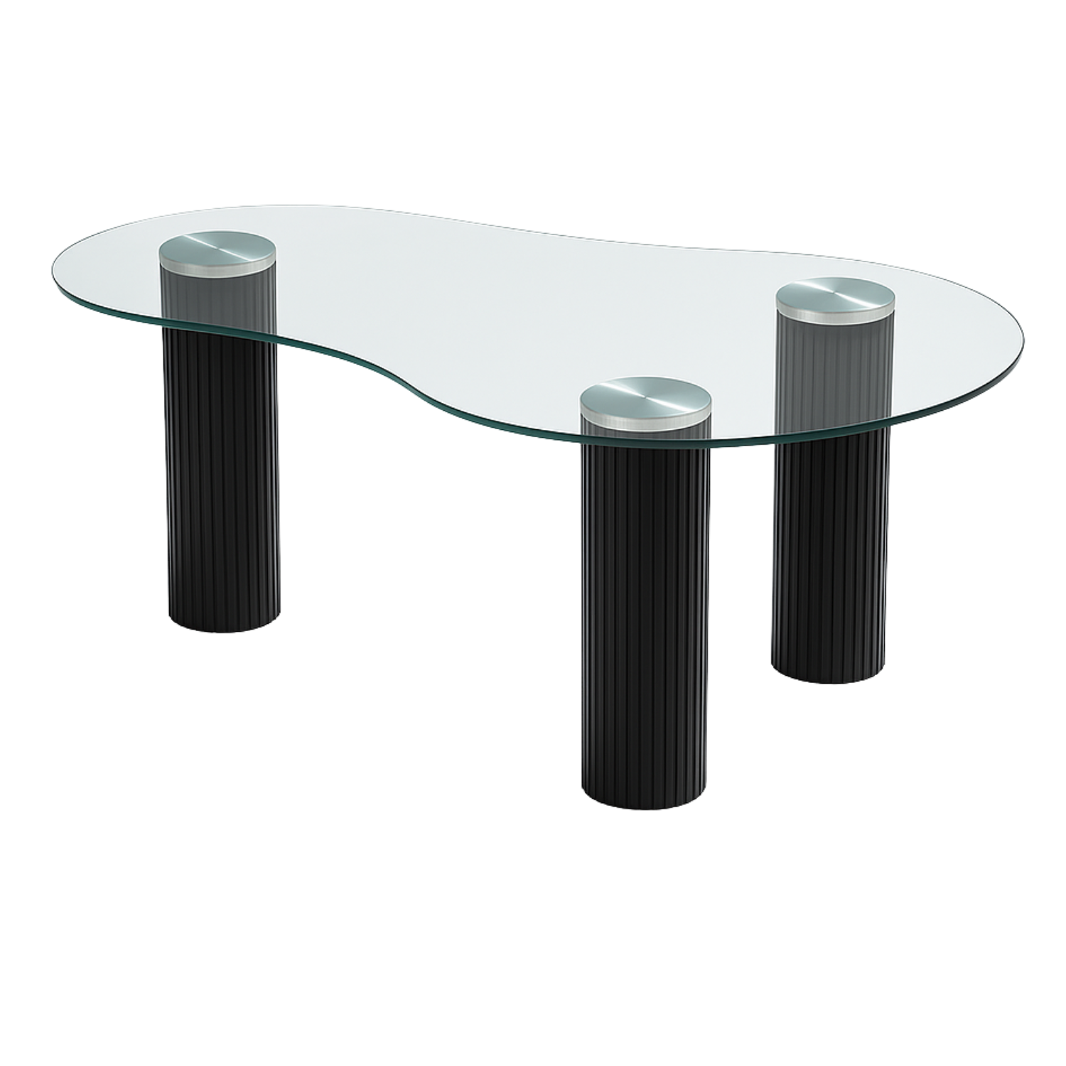 Table Basse Moderne – Plateau Transparent ou Marbre Blanc, Structure Bois ou Métal –  120x70x45 cm