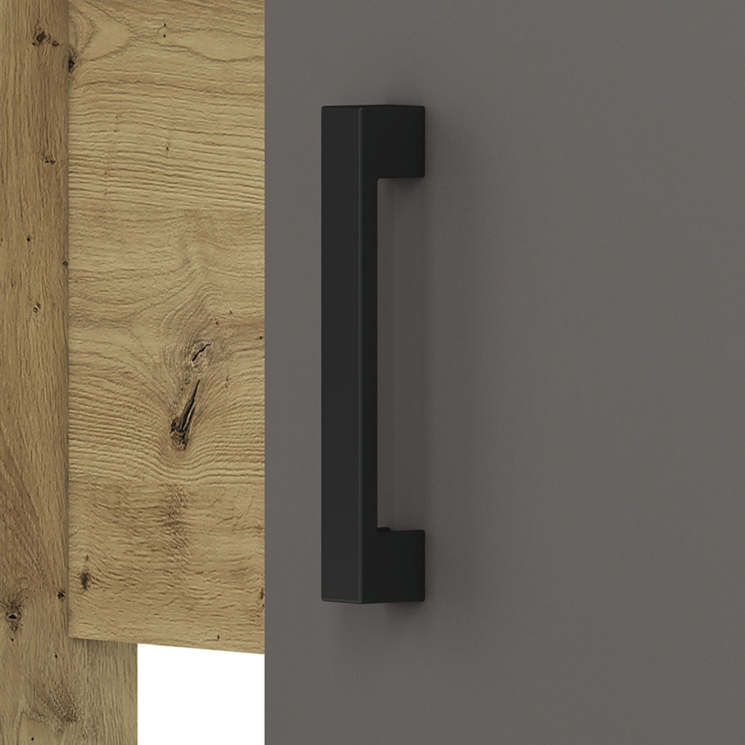 Bureau Moderne en MDF et Chêne avec Design Épuré - Idéal pour Espaces de Travail Contemporains