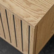 JOY wall unit 180 cm with a striped panel, Cremona chêne — vue 4