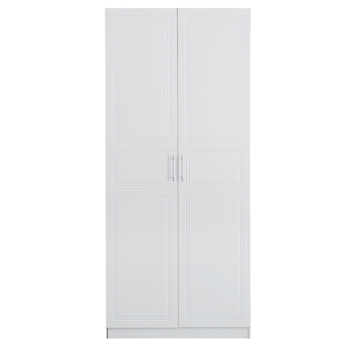 Armoire  en Bois – Deux Portes – 230×100×60 cm – Noir ou Blanc