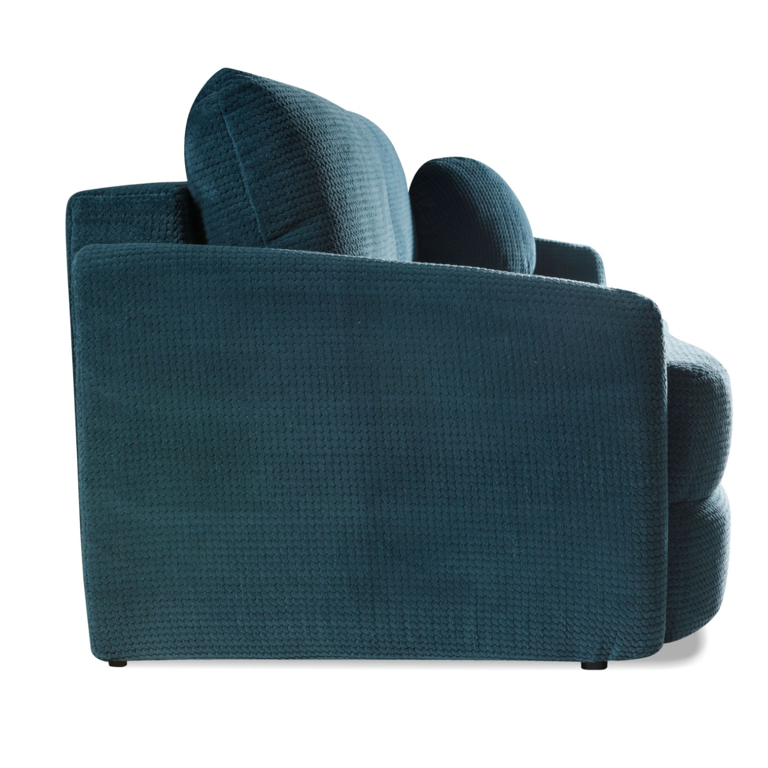 Canapé convertible avec fonction couchage, coffre de rangement et revêtement en tissu