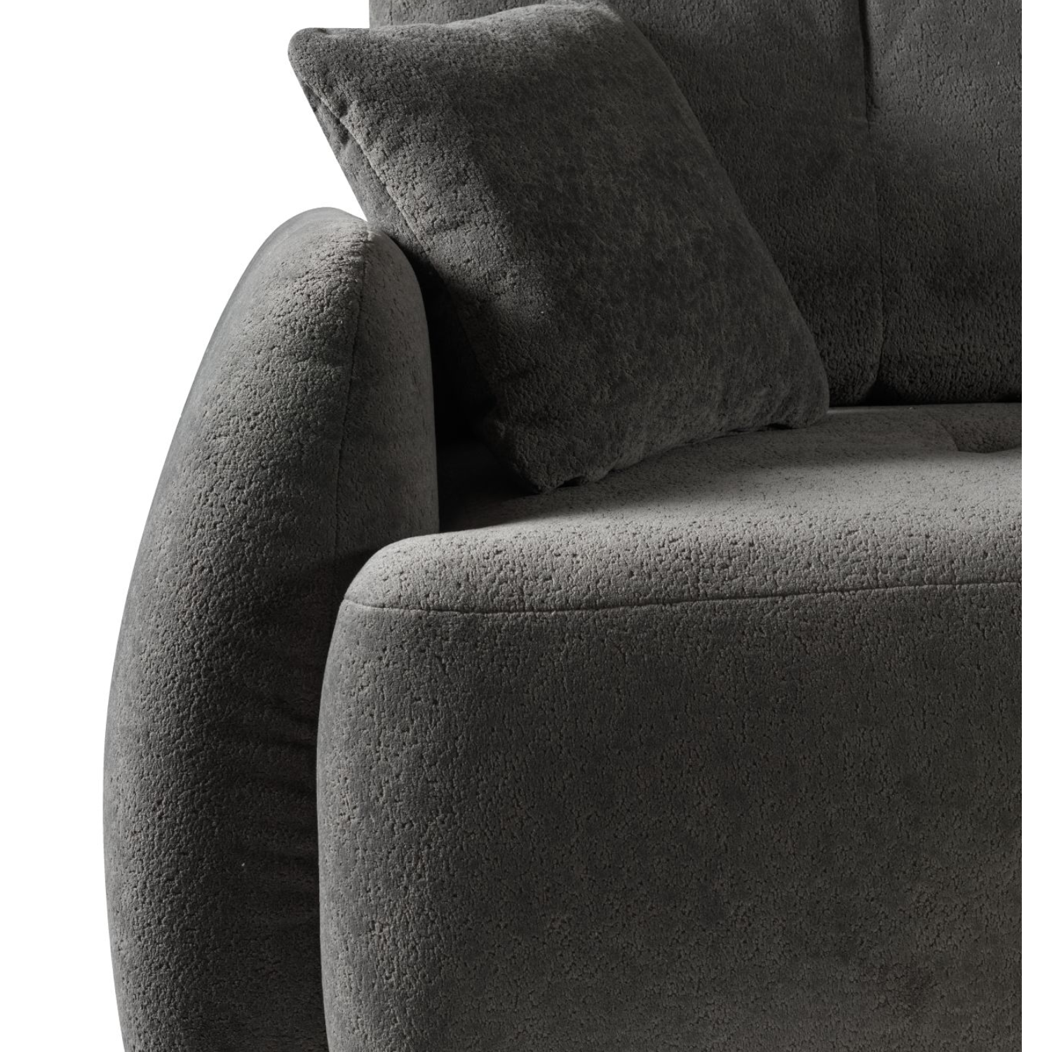 Canapé d’angle extensible avec rangement – 291 cm – Côté droit – Gris