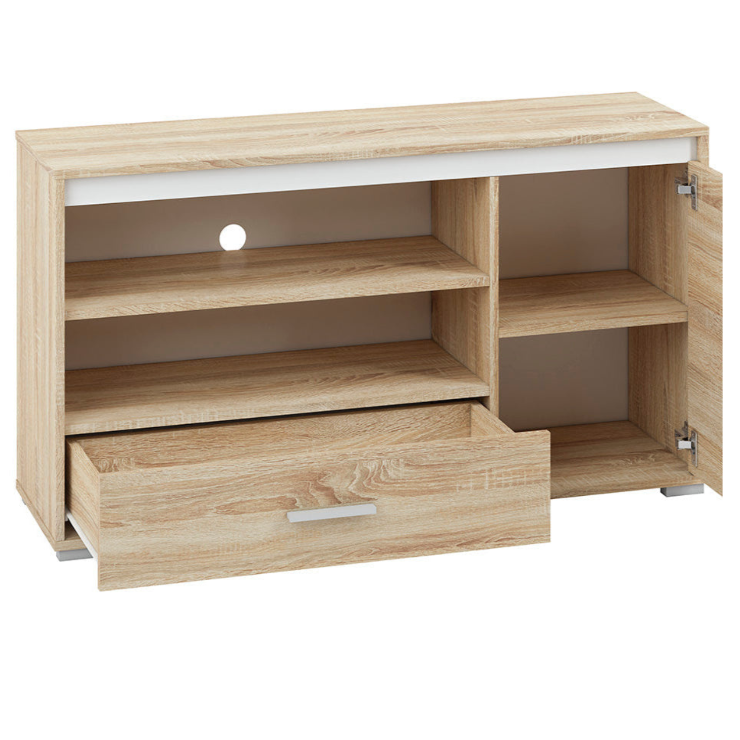 Meuble TV Moderne en Lumière de Sonoma – Design Élégant et Fonctionnel - Rangement TV