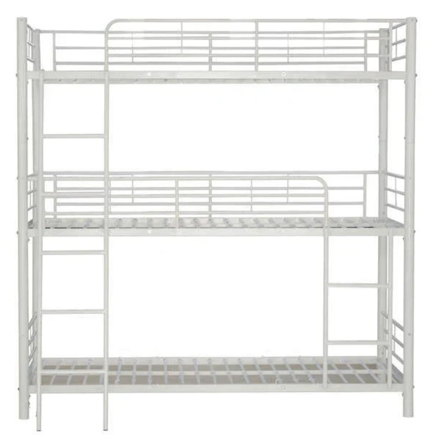 Lit superposé TRIO revêtement et sommier en acier 90 x 190 cm