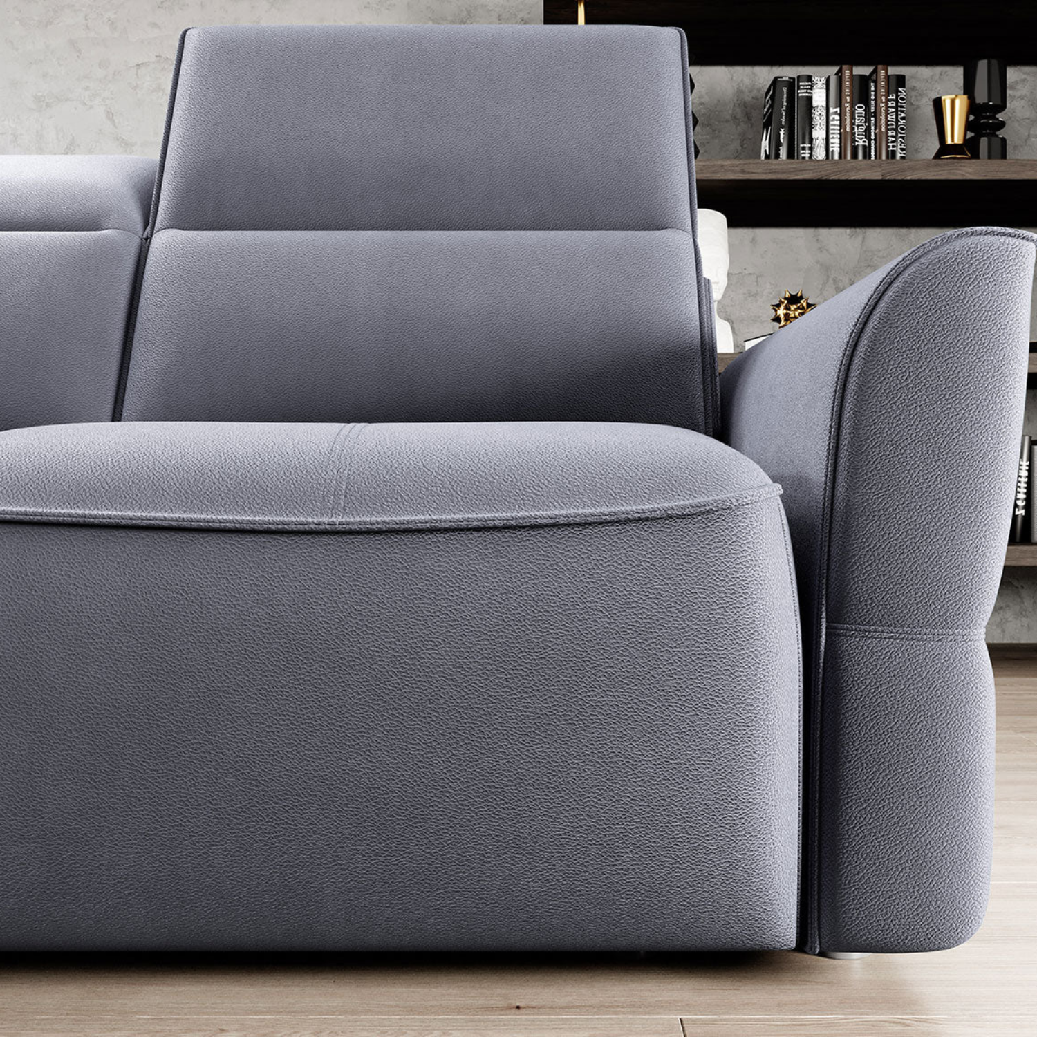 Canapé d'Angle Convertible - Design Moderne, Confort Optimal, Disponible en 3 Tailles | Canapé Réversible avec Coffre de Rangement