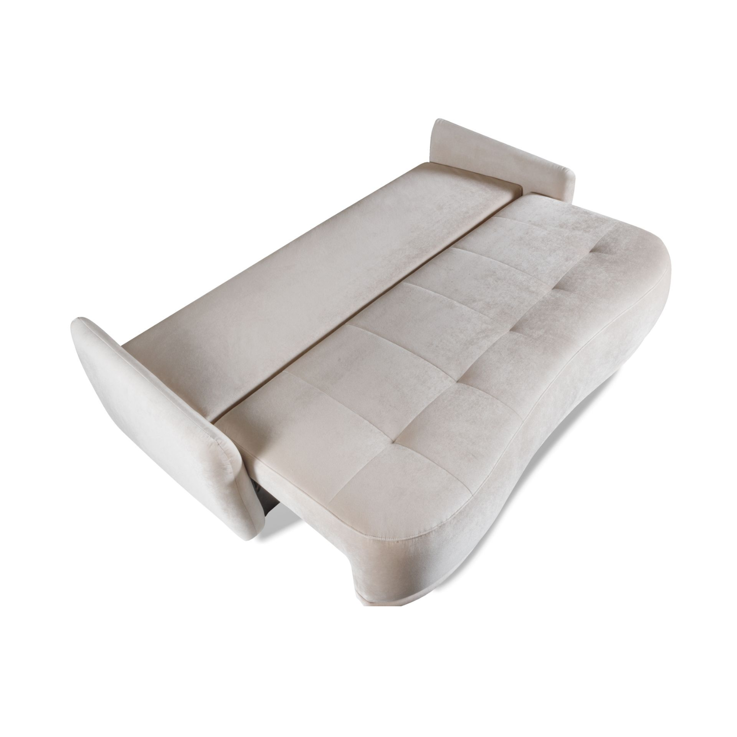 Canapé d’angle avec fonction couchage, coffre de rangement et revêtement tissu