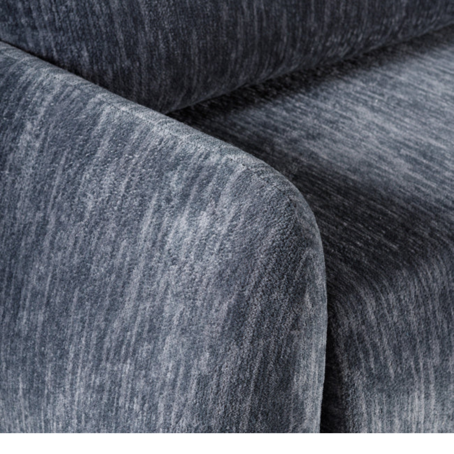 Canapé d’angle arrondi – Convertible, rangement intégré & tissu Ambience 18 doux et lumineux