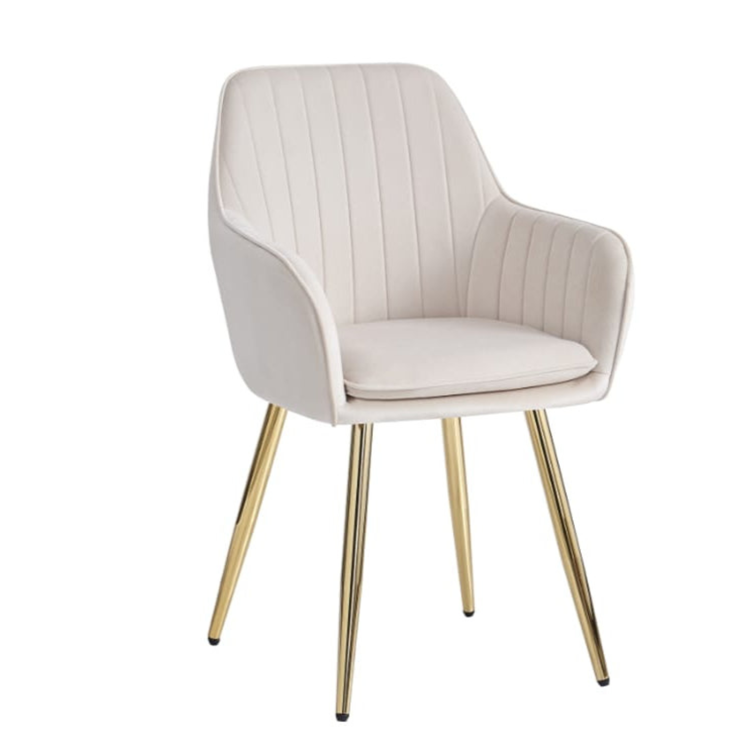 Chaise en similicuir doudou ou  velours avec piètement en acier
