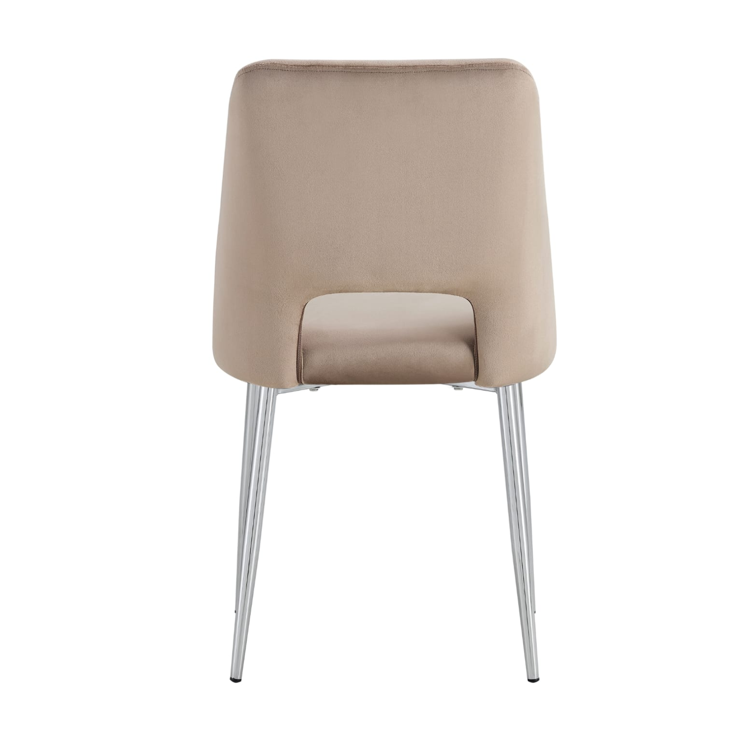 Chaise en  Tissu Doudou, Velours ou Sergé – Pieds Métal Noir ou Chrome
