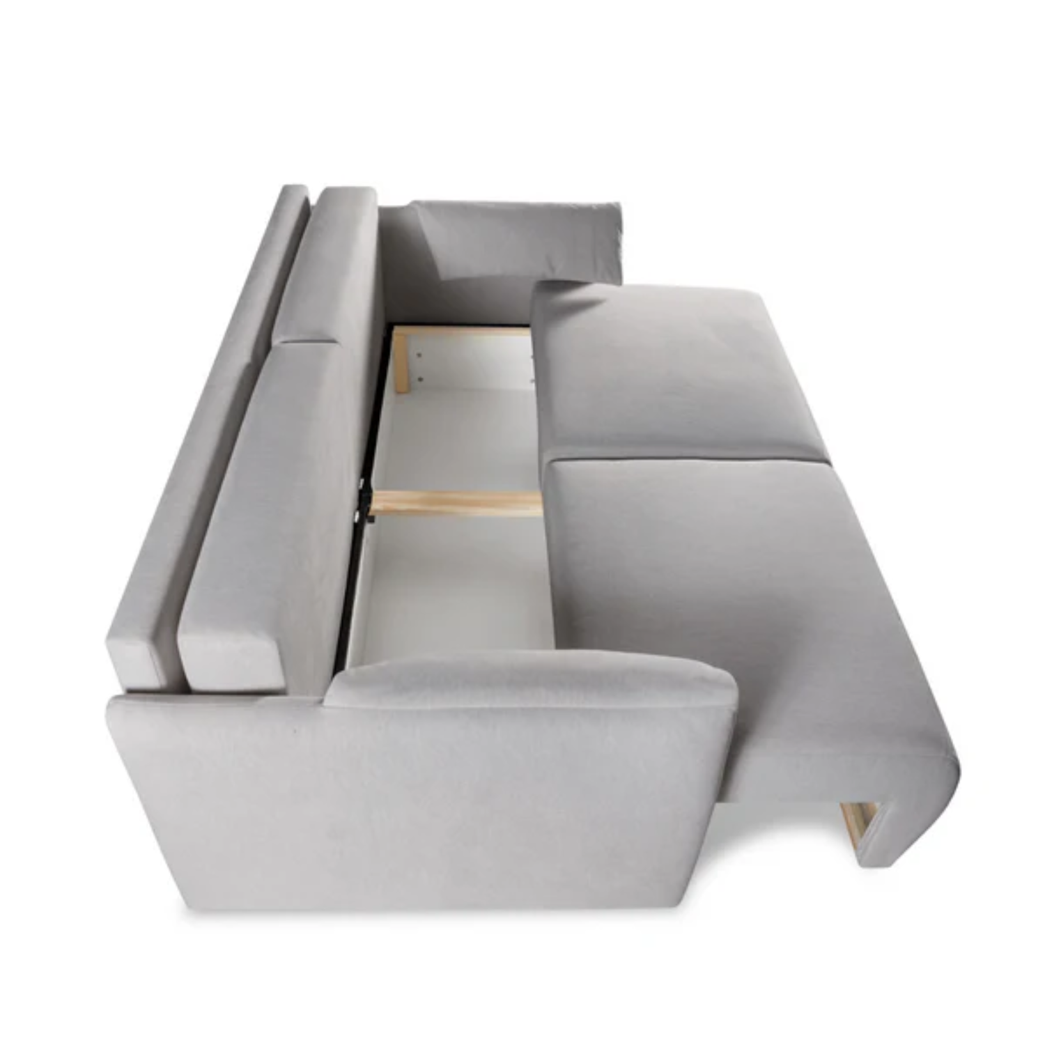 Canapé-lit moderne 215 cm avec fonction couchage et rangement - Design élégant et confort durable