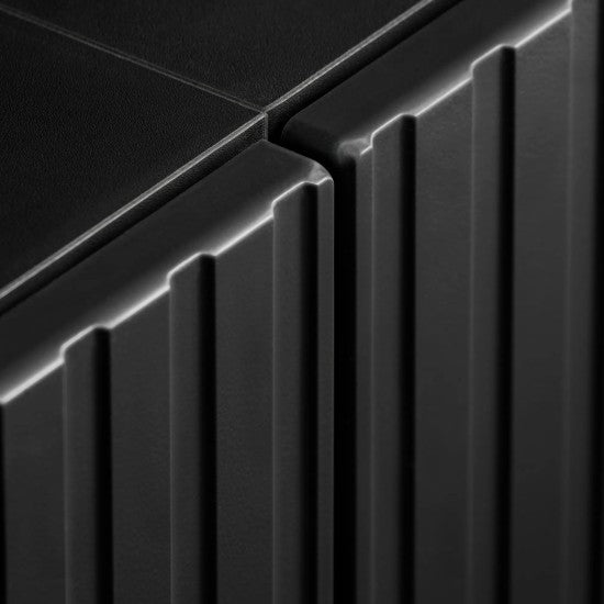 SOUL wall unit 300 cm with lighting, black and Vicking chêne — vue 5