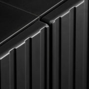 SOUL wall unit 300 cm with lighting, black and Vicking chêne — vue 5