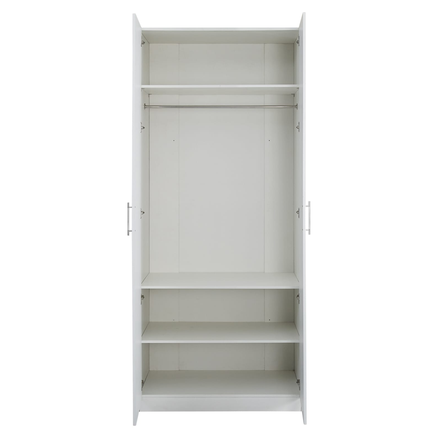 Armoire  en Bois – Deux Portes – 230×100×60 cm – Noir ou Blanc