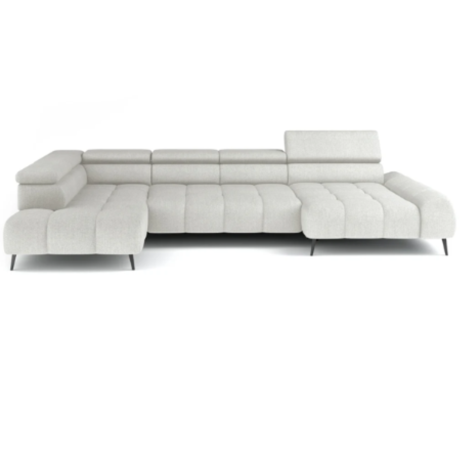 Canapé d'angle moderne avec réglage électrique de la profondeur d'assise Le canapé d'angle