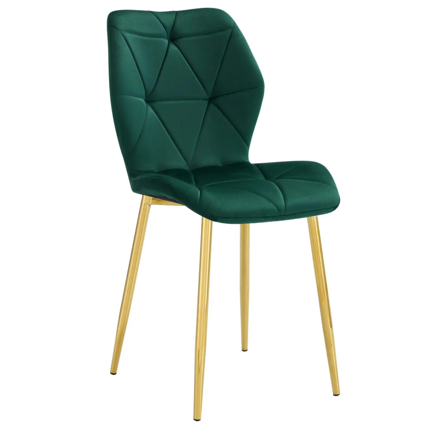 Chaise  en Velours avec Pieds Métal Noir