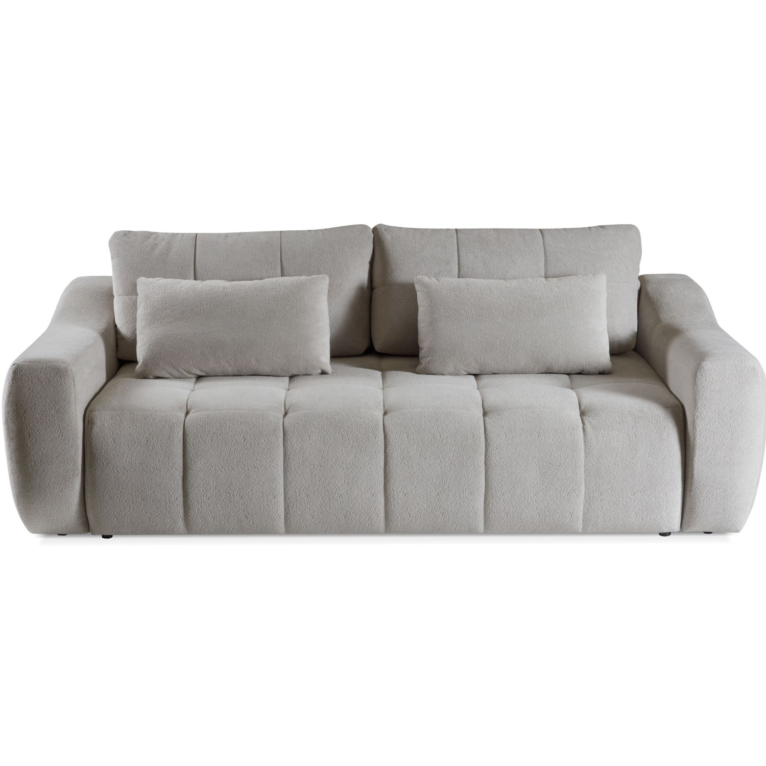 Canapé-lit 3 places Gris – Confort, Fonction Couchage & Coffre de Rangement