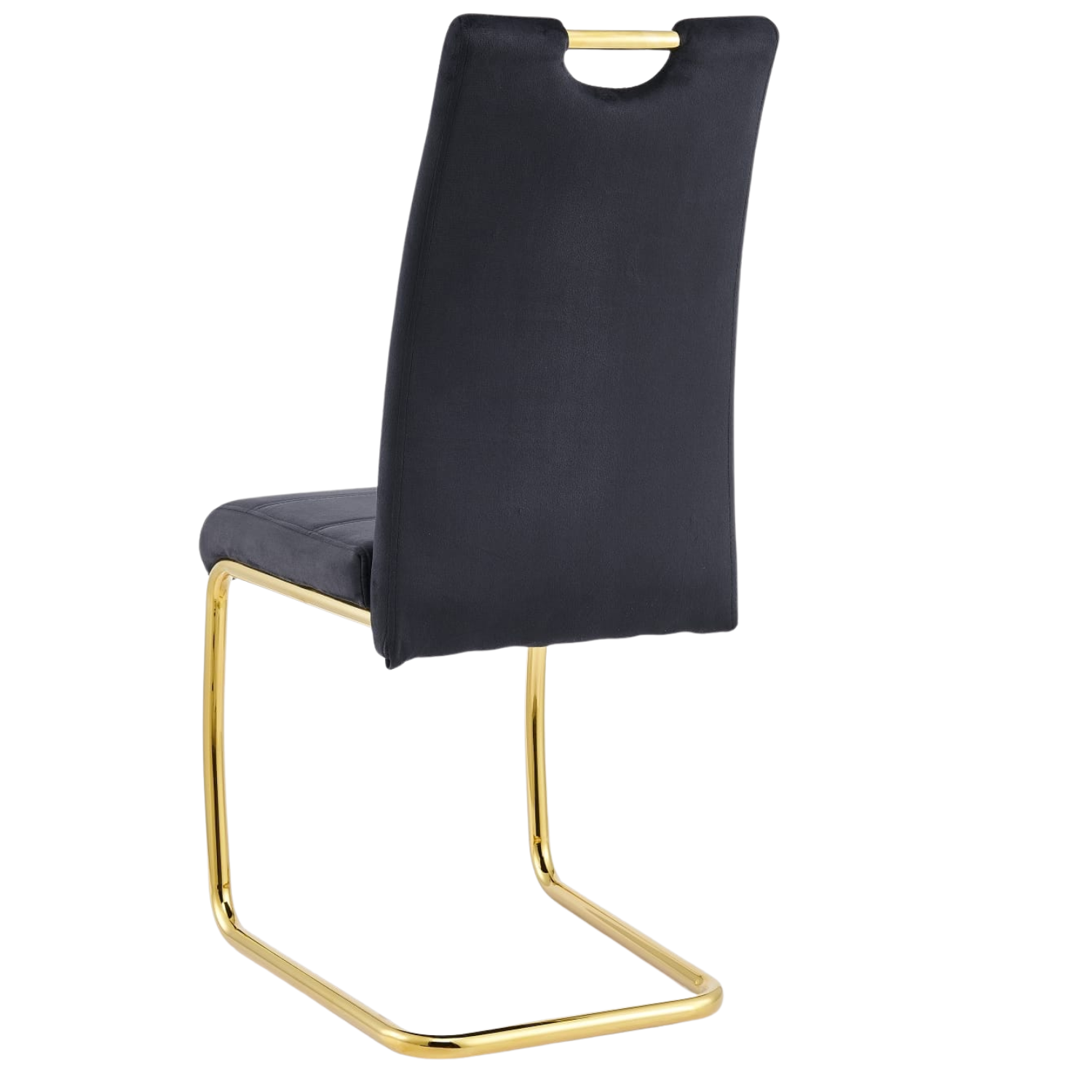 Chaise  en Velours – Pieds en Acier Inoxydable Argenté ou Doré