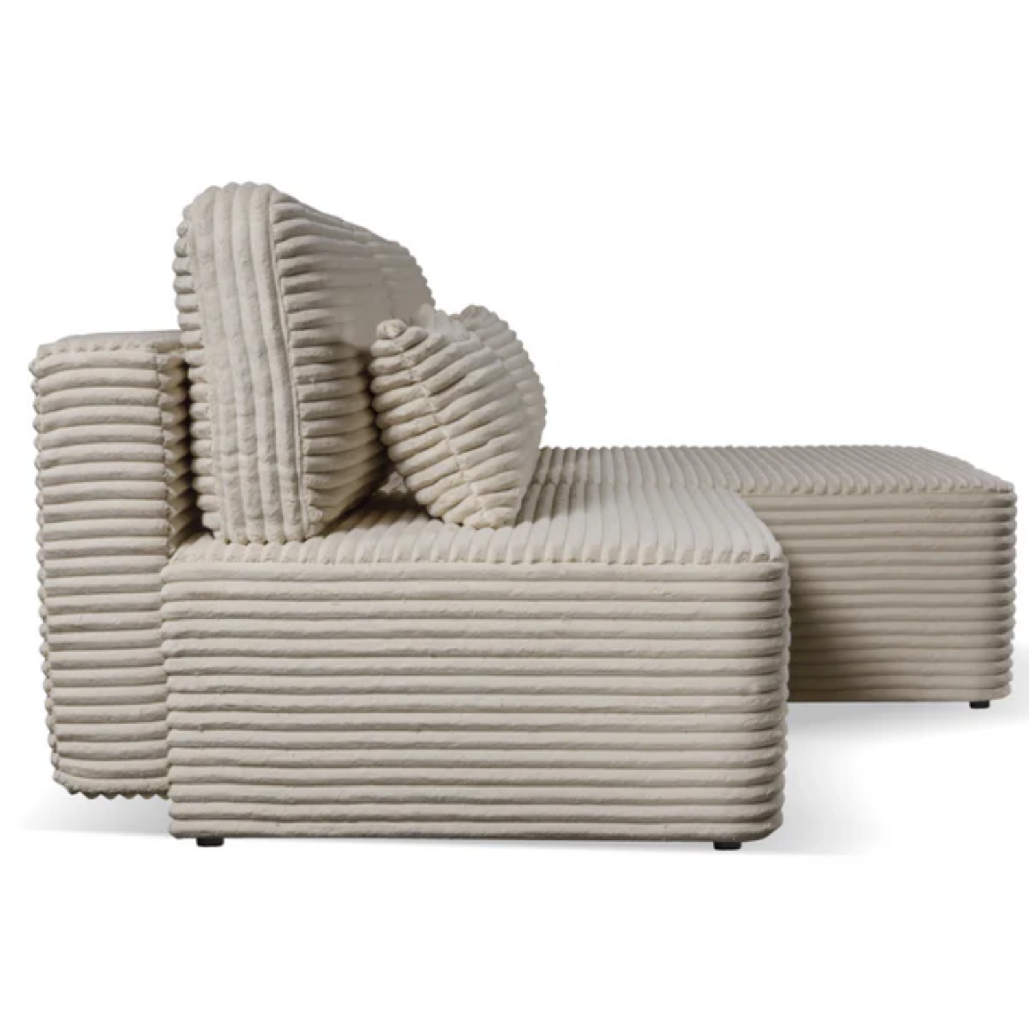 Canapé d’Angle Convertible – 213 x 158 cm avec Coffre de Rangement