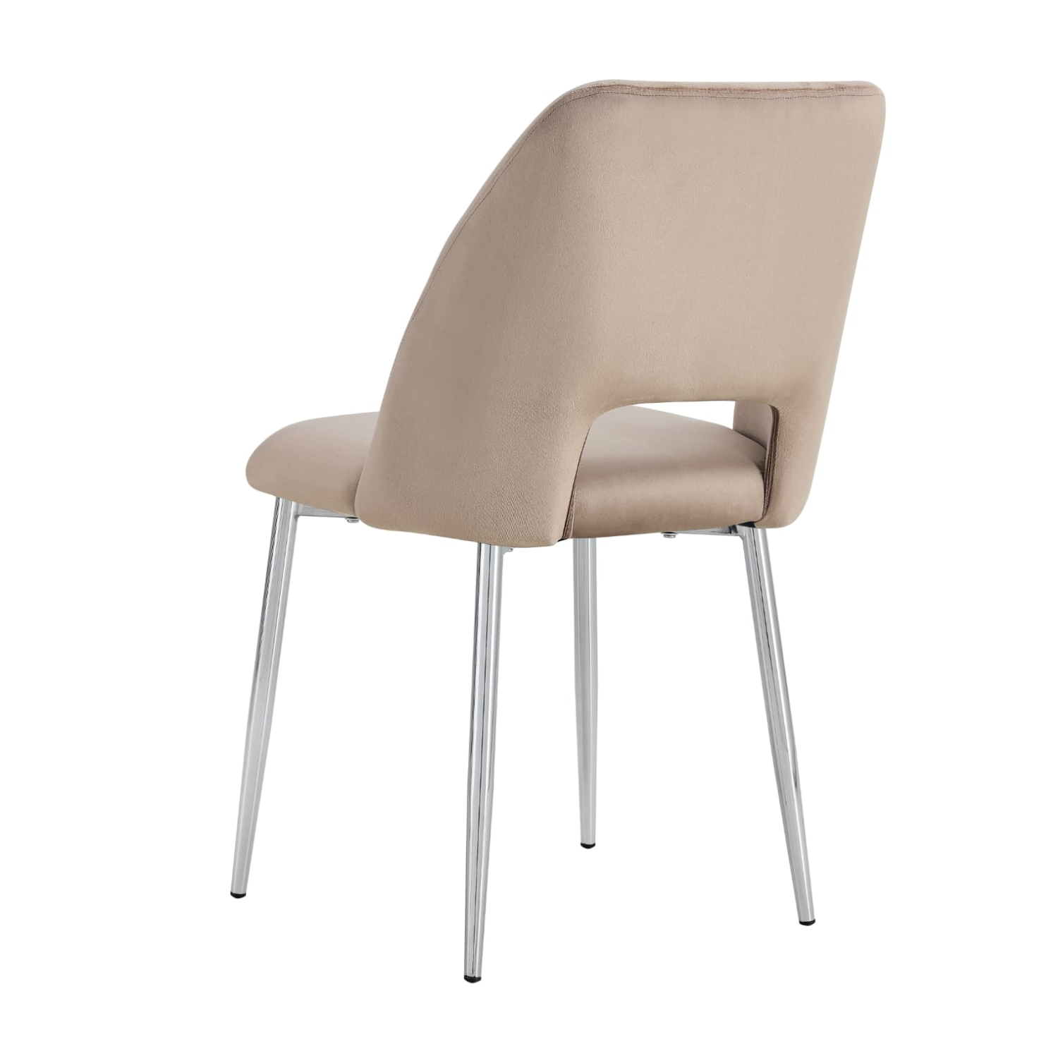 Chaise en  Tissu Doudou, Velours ou Sergé – Pieds Métal Noir ou Chrome