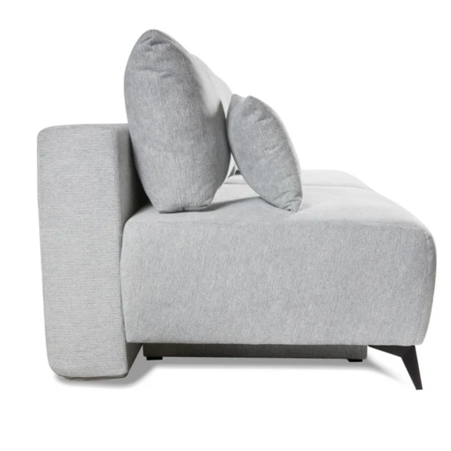 Canapé-lit 3 places – Design moderne, fonction couchage DL automatique, tissu et rangement