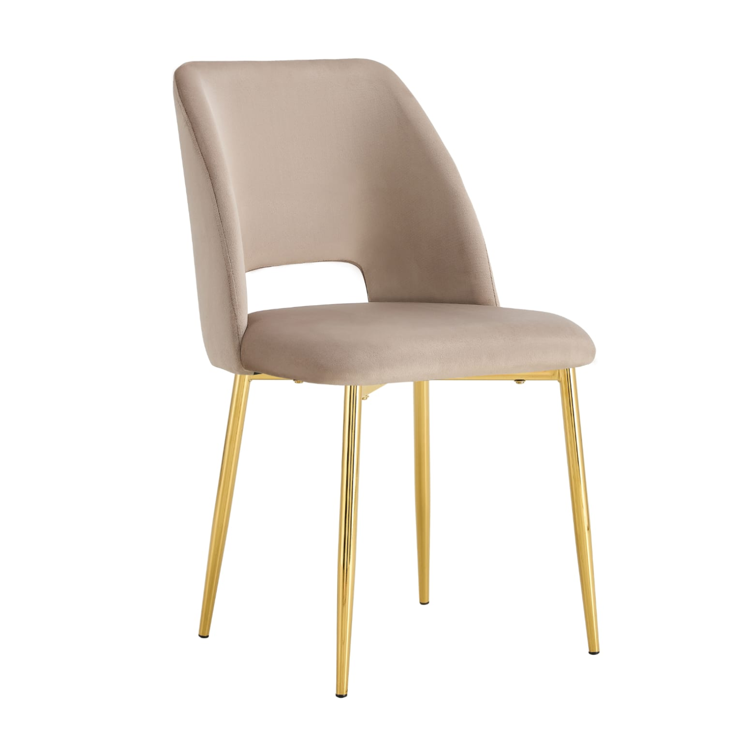 Chaise en  Tissu Doudou, Velours ou Sergé – Pieds Métal Noir ou Chrome