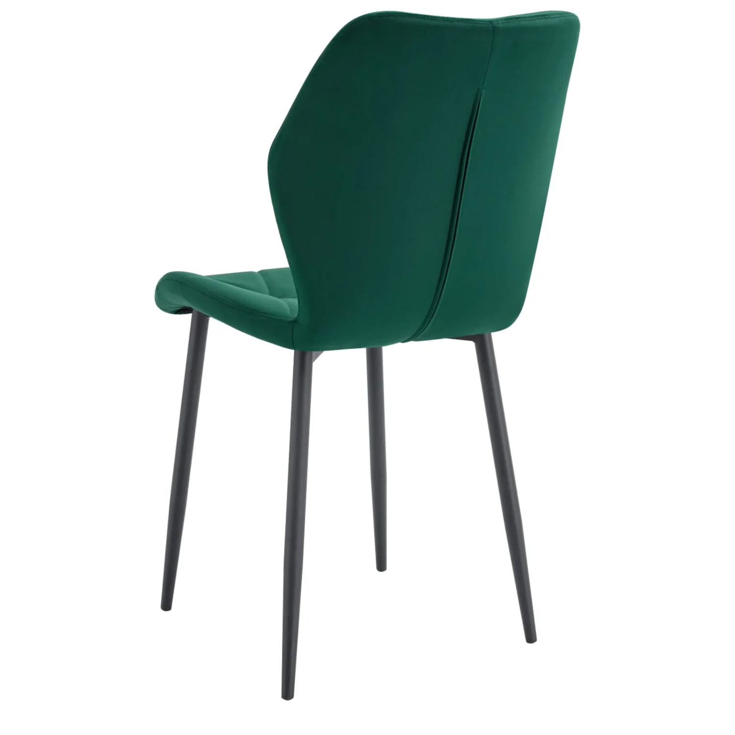Chaise  en Velours avec Pieds Métal Noir