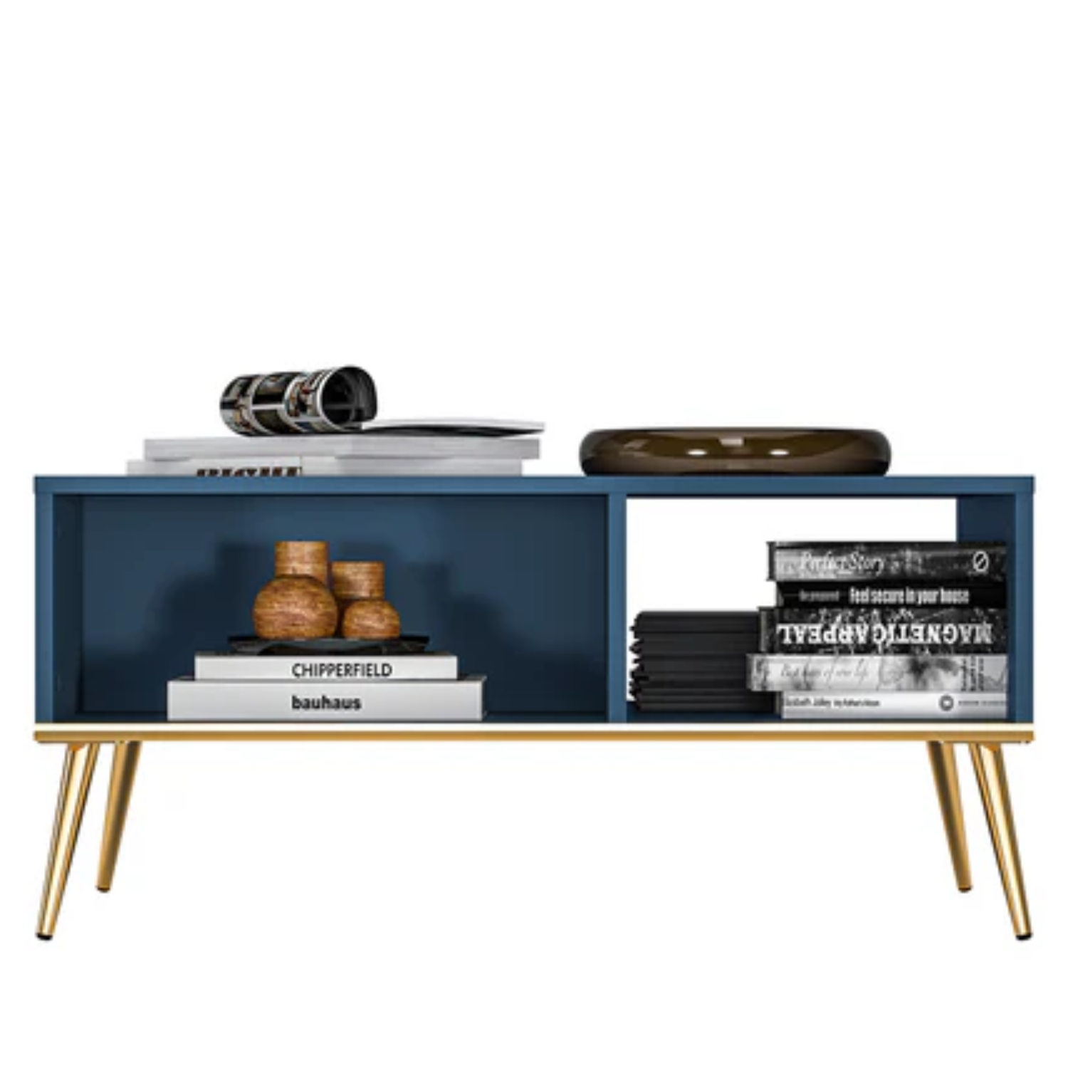 Table Basse Labrador avec Bordure ABS et Pieds Métalliques  - Élégance Moderne et Résistance