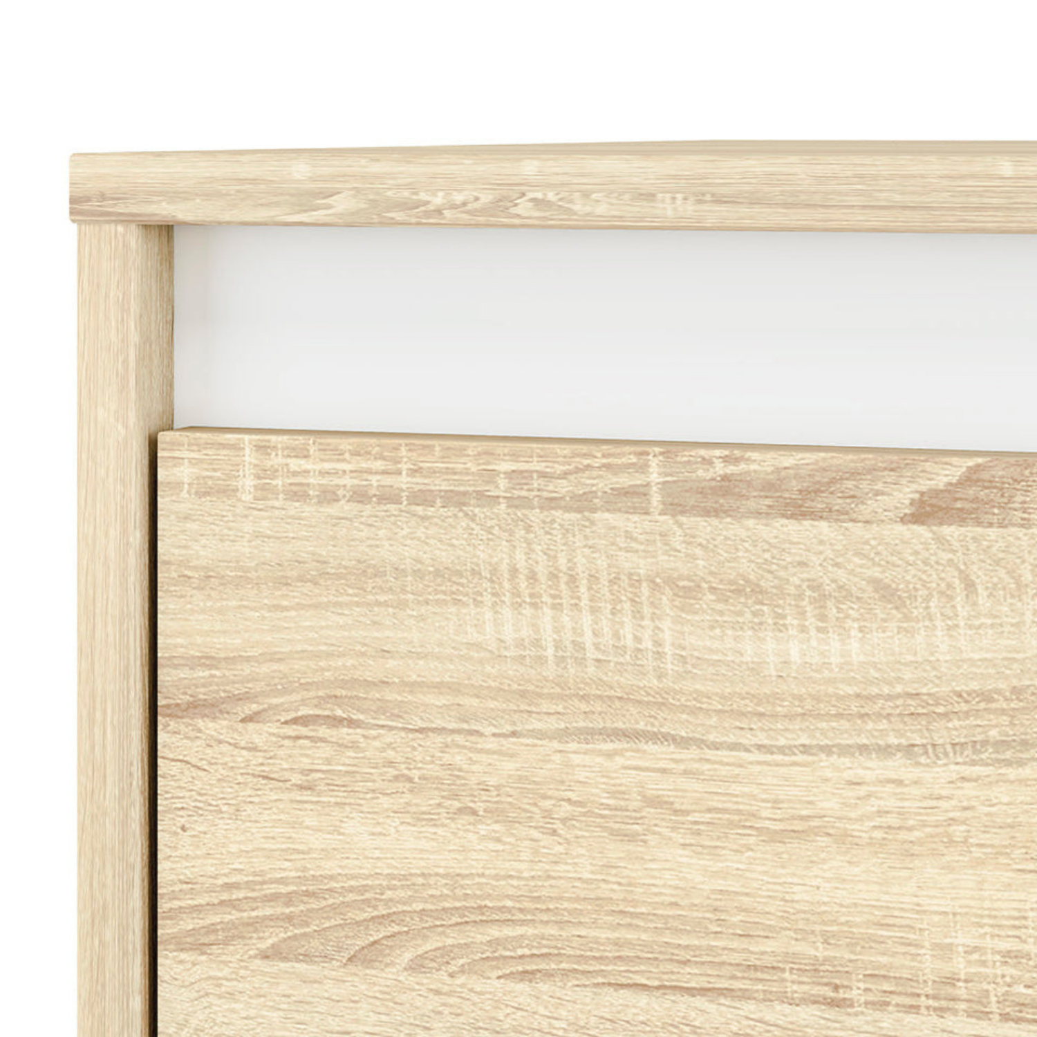 Bureau Moderne avec Bordure ABS en Lumière de Sonoma - Design Élégant et Résistant