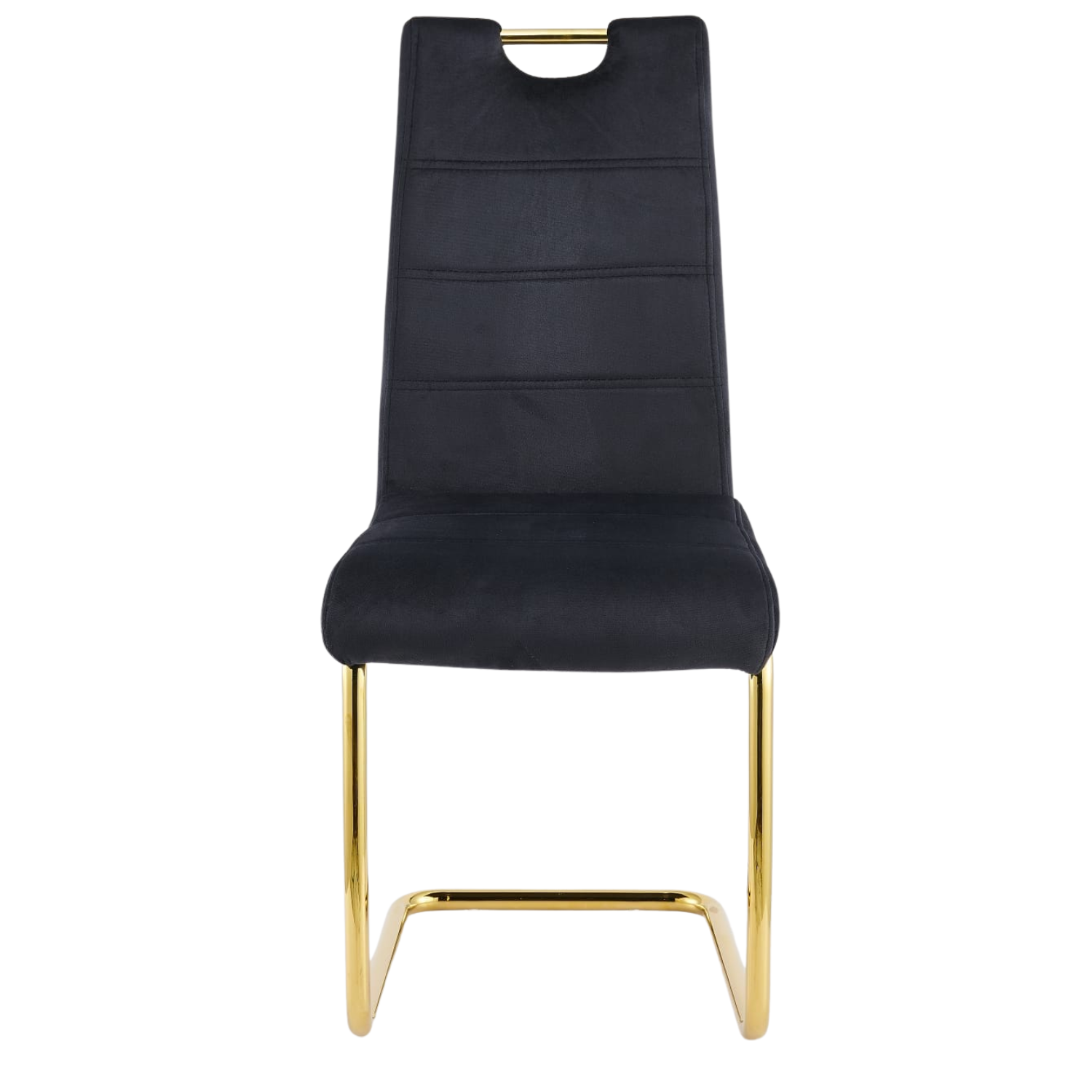 Chaise  en Velours – Pieds en Acier Inoxydable Argenté ou Doré