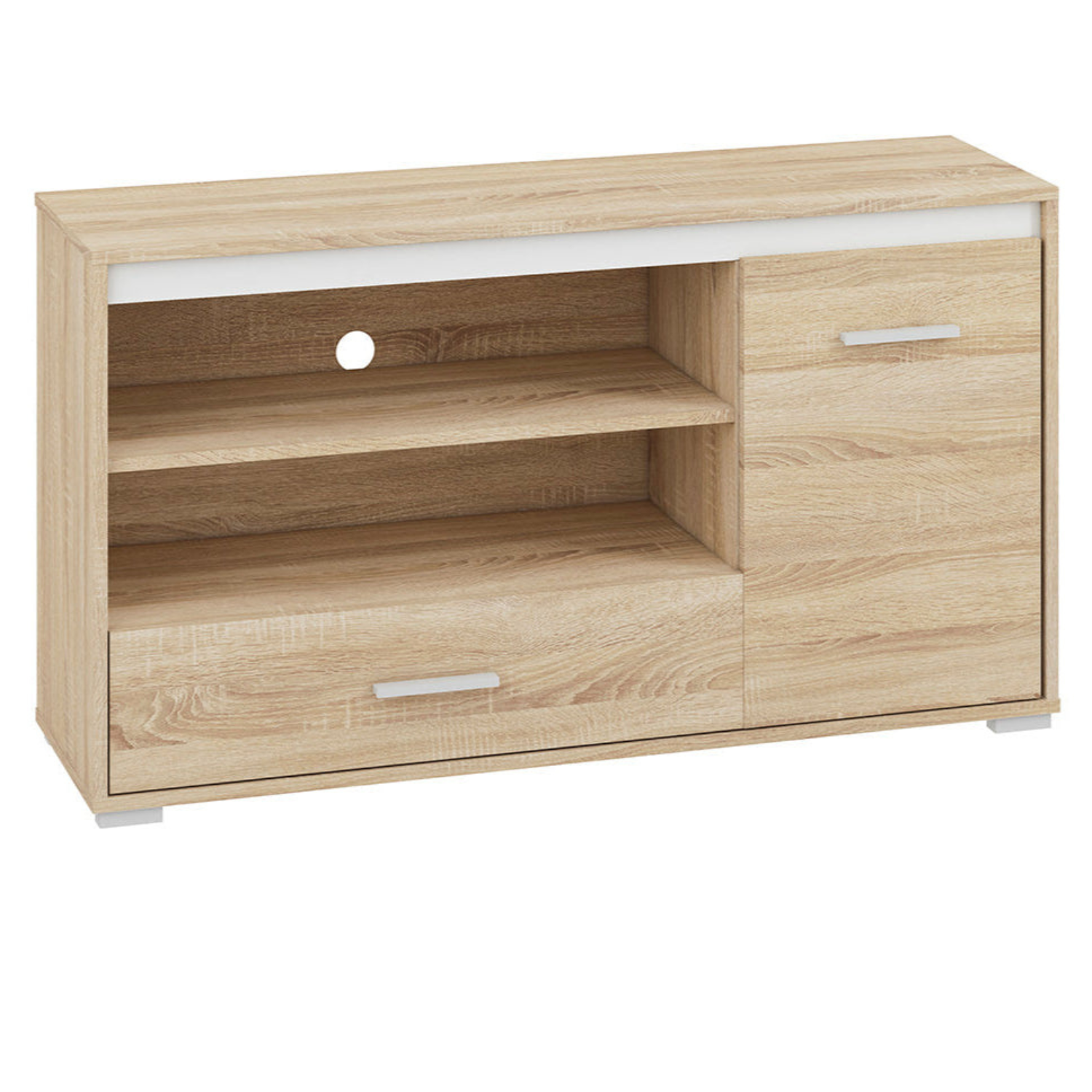 Meuble TV Moderne en Lumière de Sonoma – Design Élégant et Fonctionnel - Rangement TV