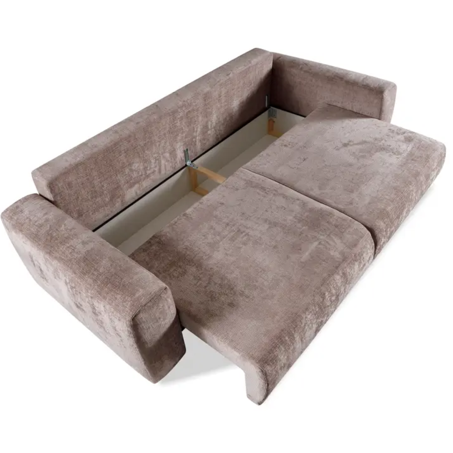 Canapé convertible 3 places – Moderne, avec coffre et couchage 163x200 cm