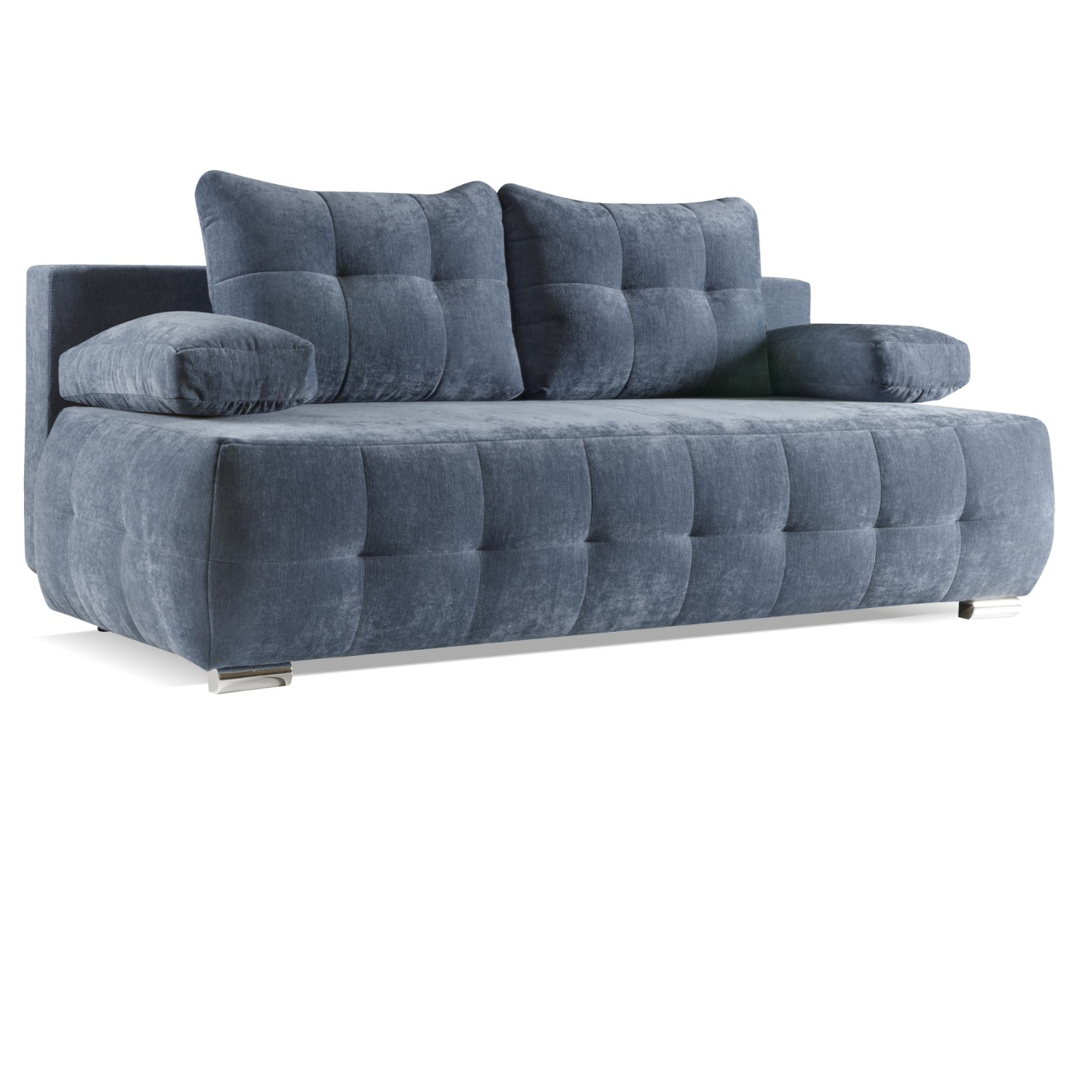 Canapé-lit matelassé  211 cm sans côtés avec fonction couchage, coffre