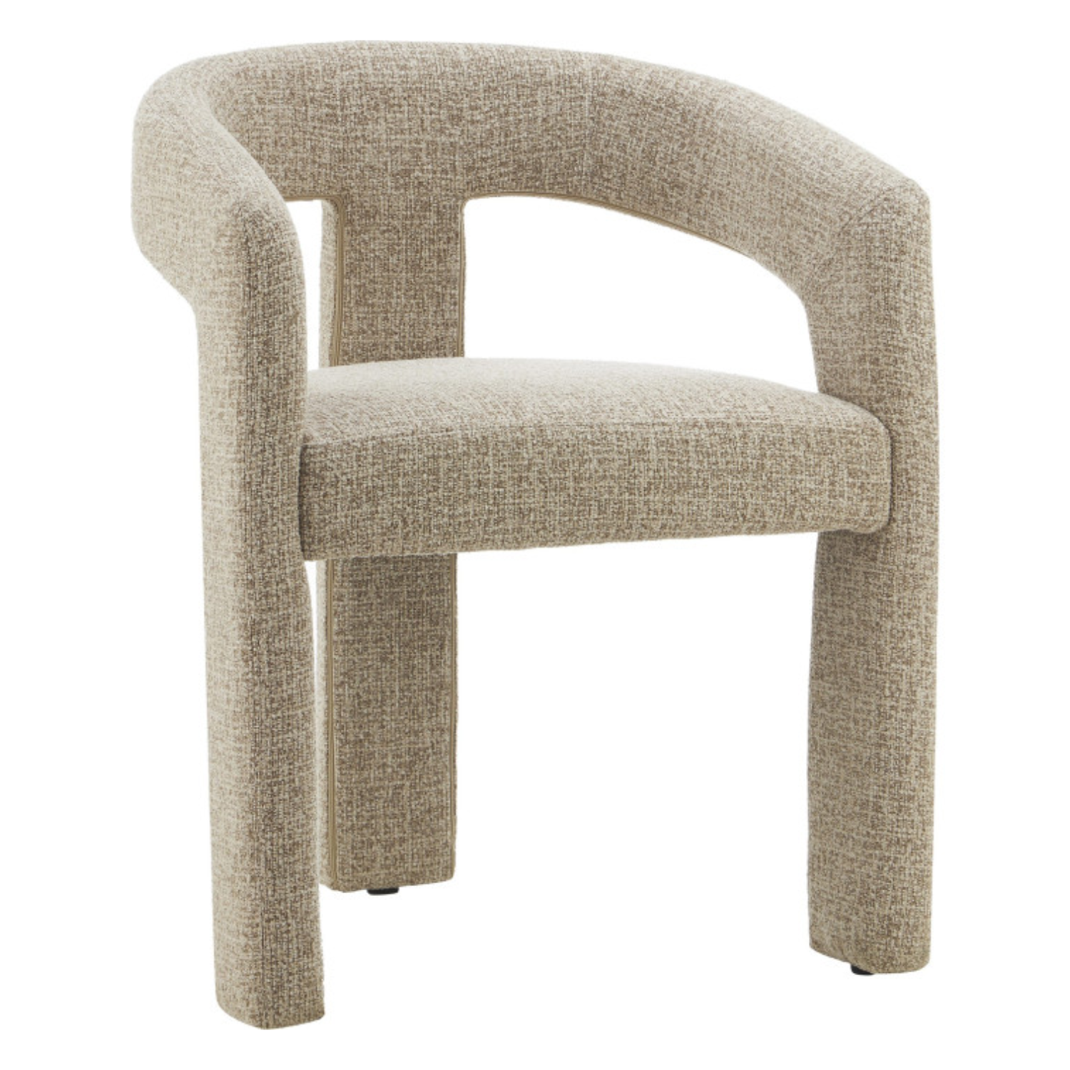 Chaise design – Assise et dossier en tissu, piétement acier (Vert kaki ou Gris clair)