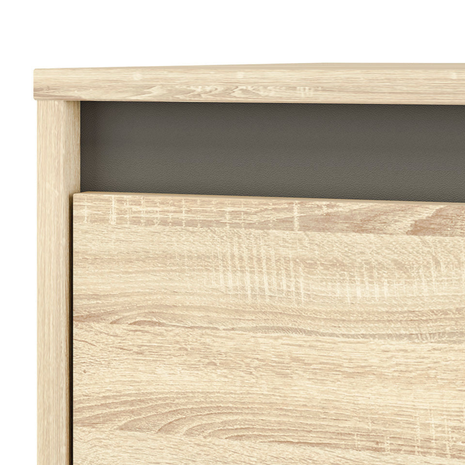 Bureau Moderne avec Bordure ABS en Lumière de Sonoma - Design Élégant et Résistant