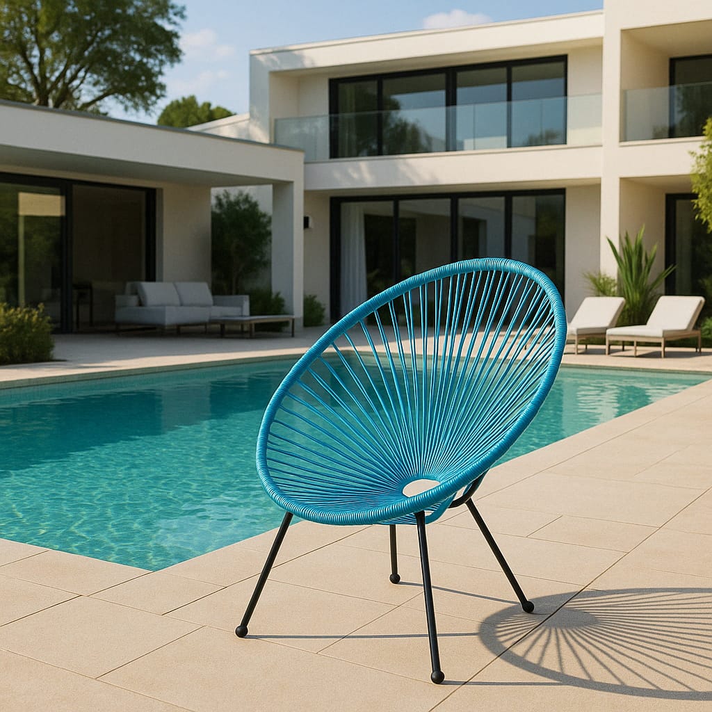 Fauteuil – Design Moderne et Confort Haut de Gamme en Résine et Acier (Turquoise, Noir, Blanc)|Offre Spéciale|Decora Home