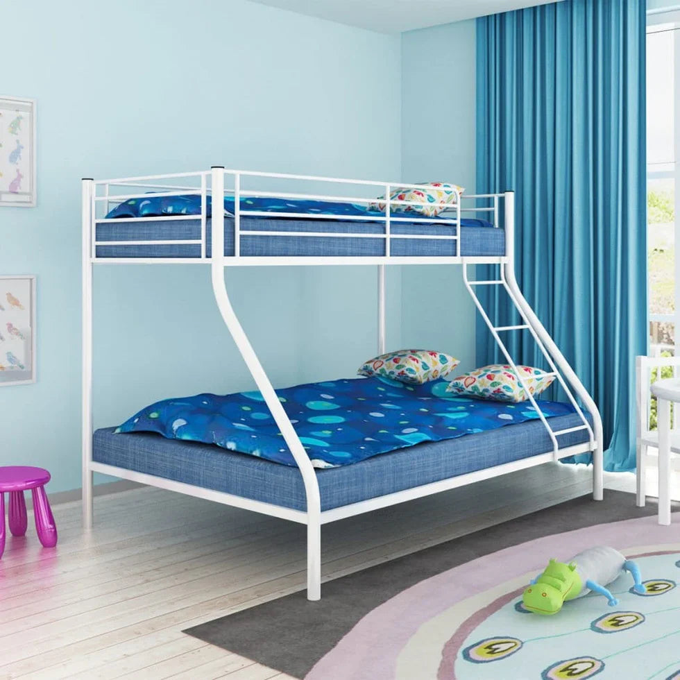Lit superposé en acier avec sommiers démontables - Decora Home