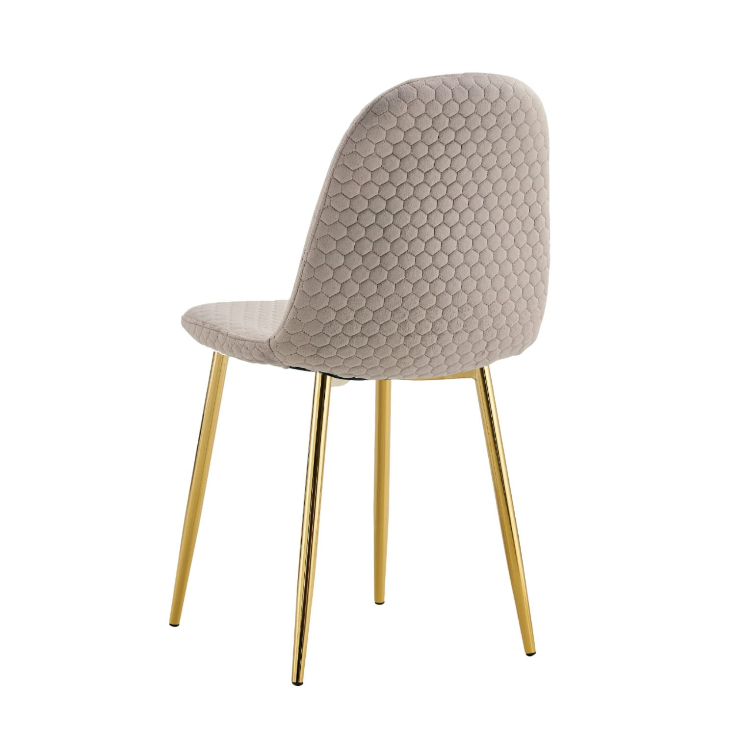 Chaise  scandinave  assise en velours avec Piètement en Acier