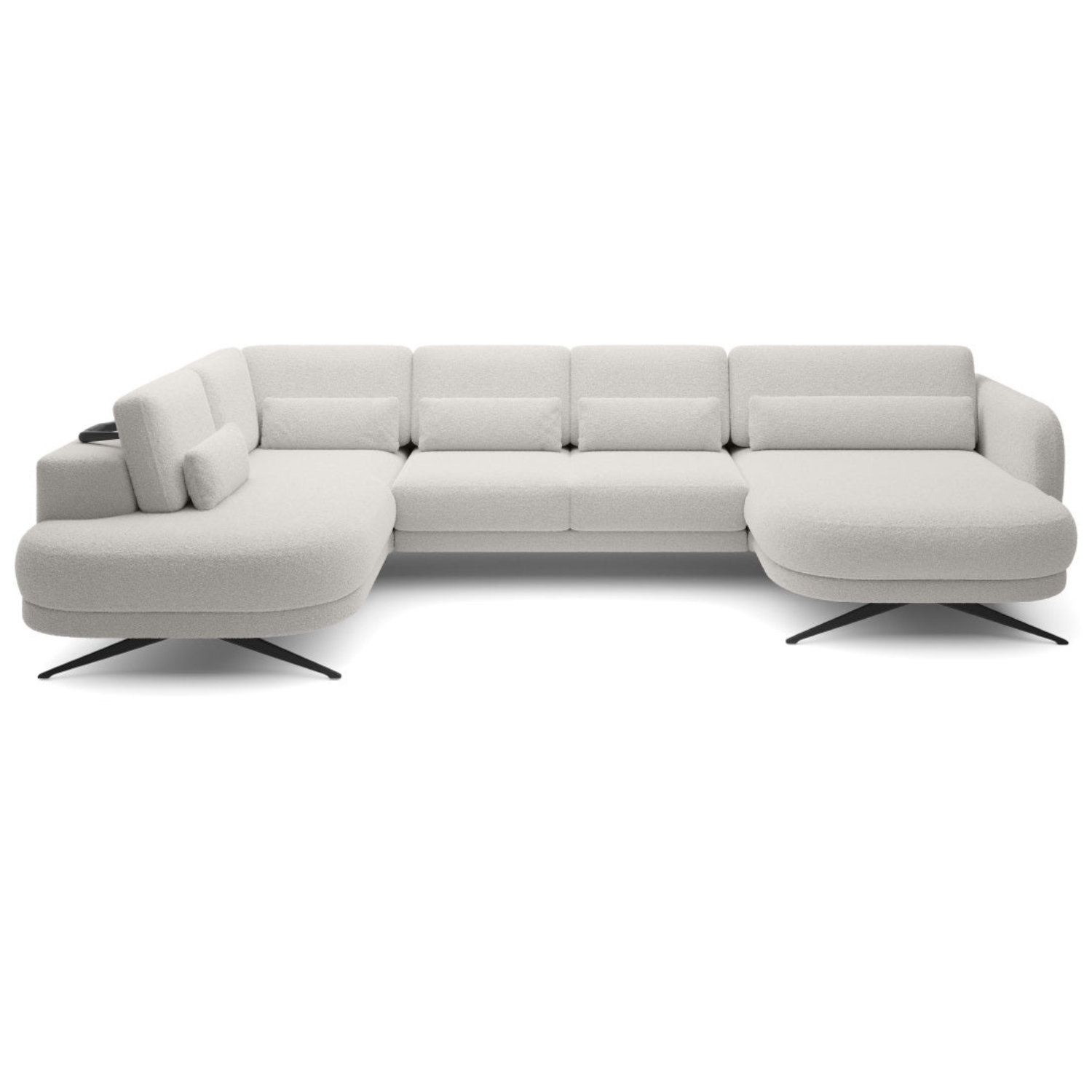 Canapé moderne avec profondeur d’assise réglable et appui-tête coulissant