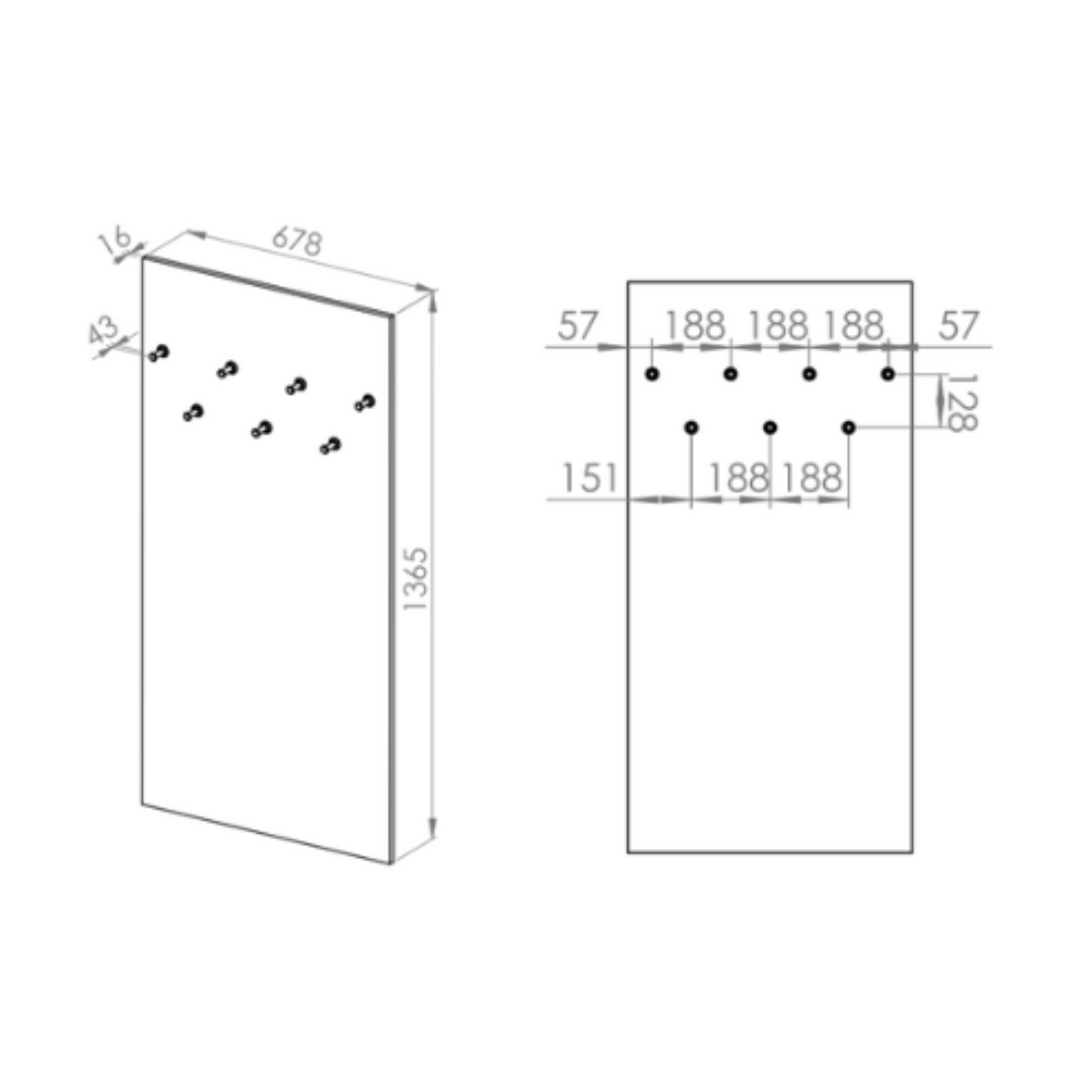 Cintre  Élégance Contemporaine en Cachemire / Velours cachemire  avec 7 Crochets Noirs